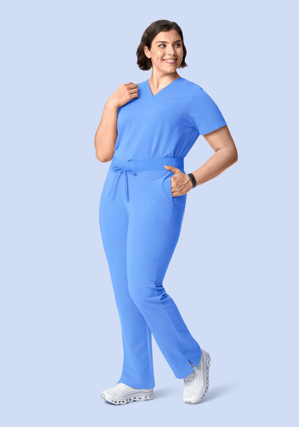 9 Pocket Cargo Pants Ceil Blue
