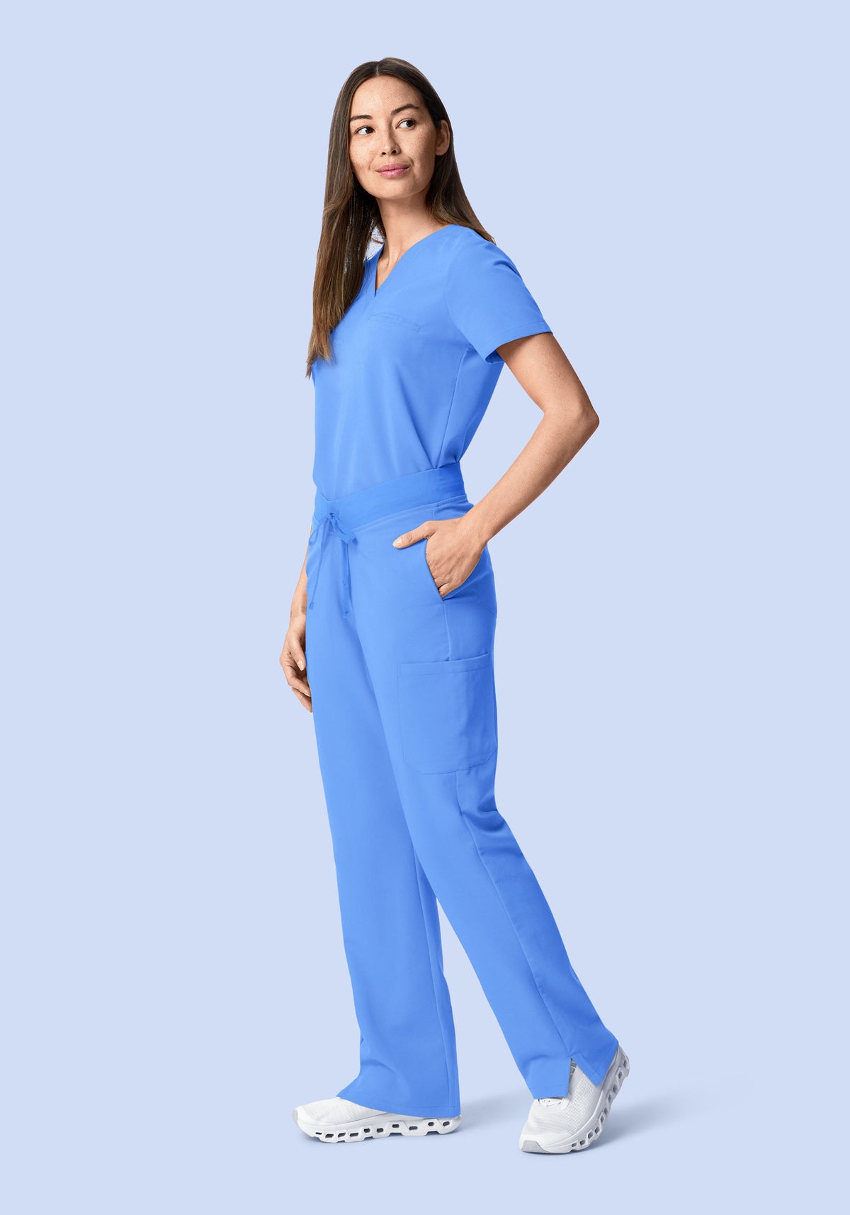 9 Pocket Cargo Pants Ceil Blue