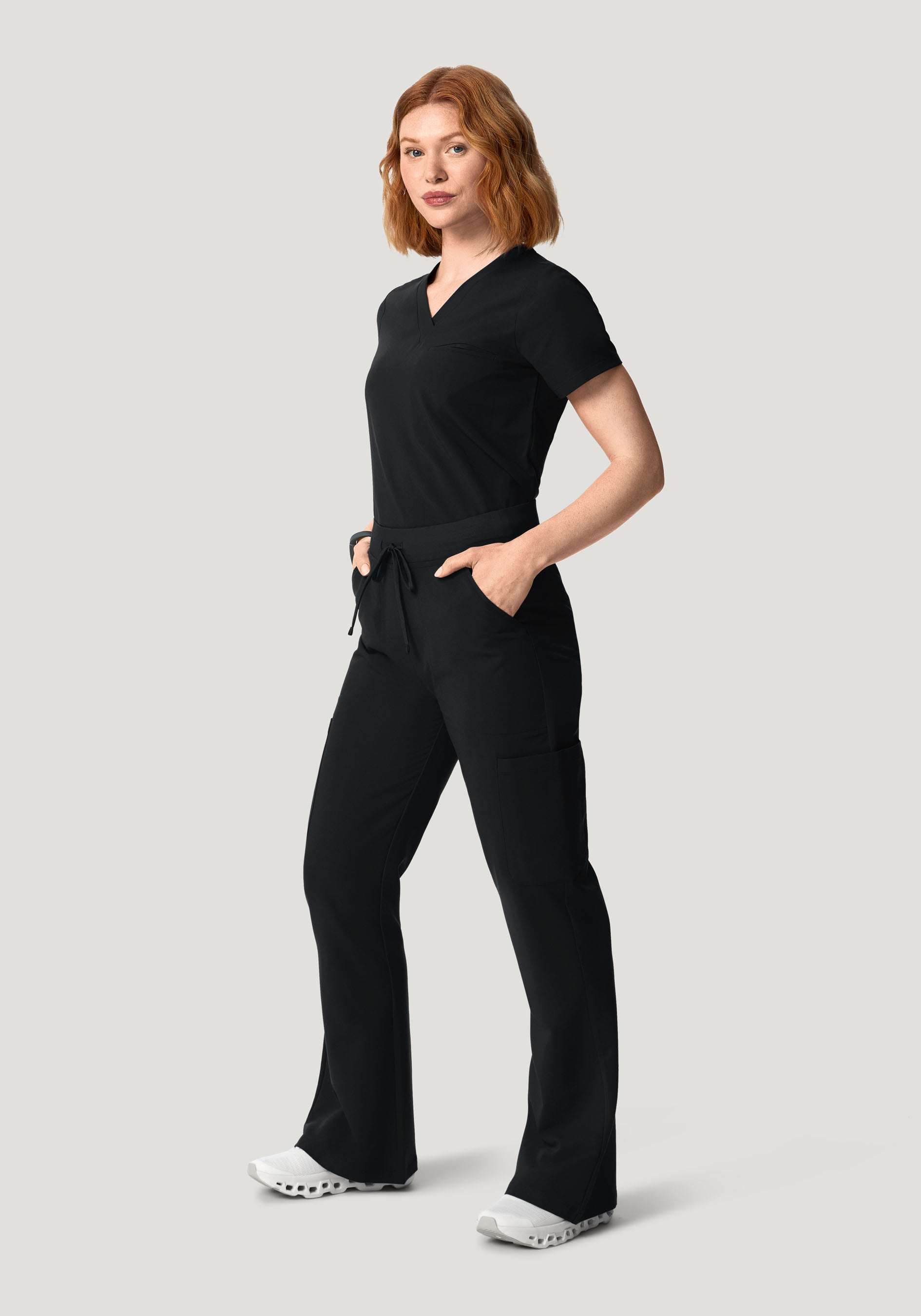 High Waisted Flares Black