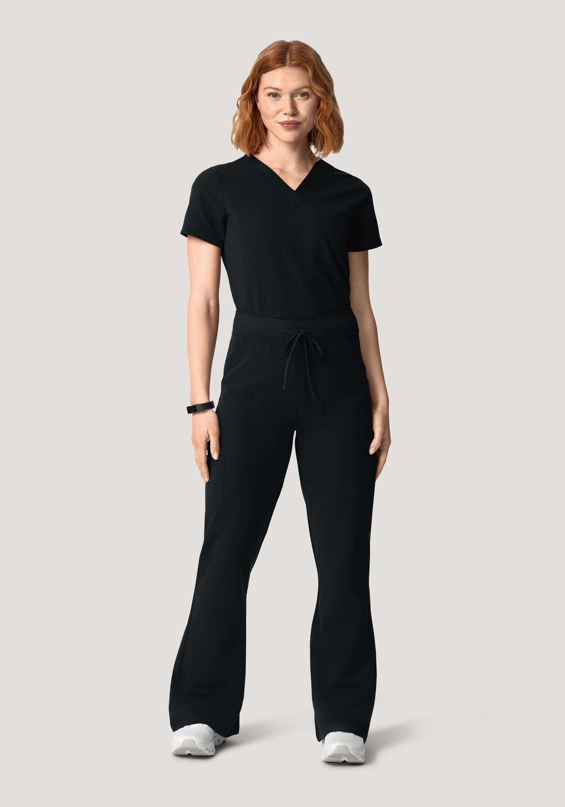 High Waisted Flares Black