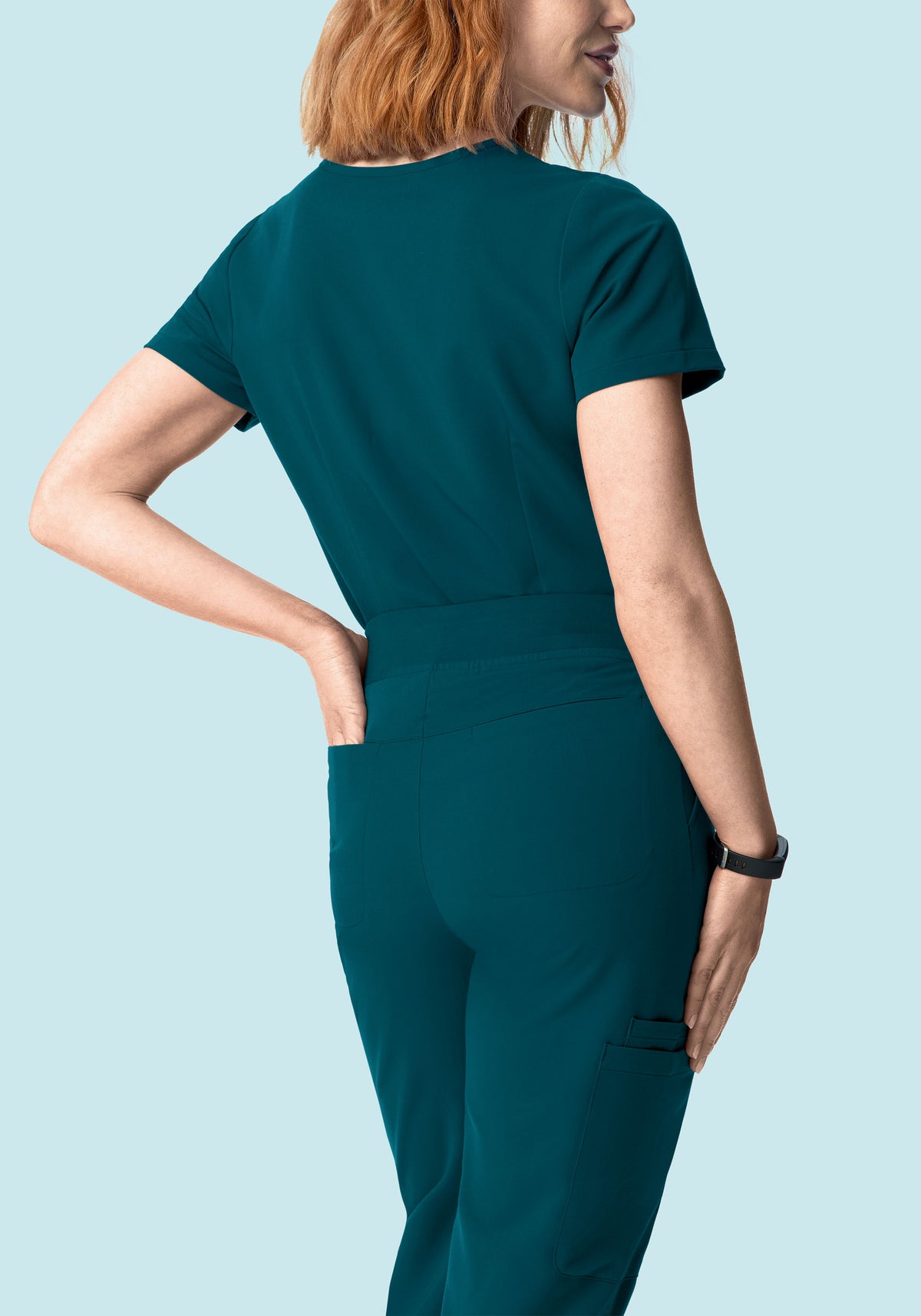 High Waisted Flares Caribbean Blue