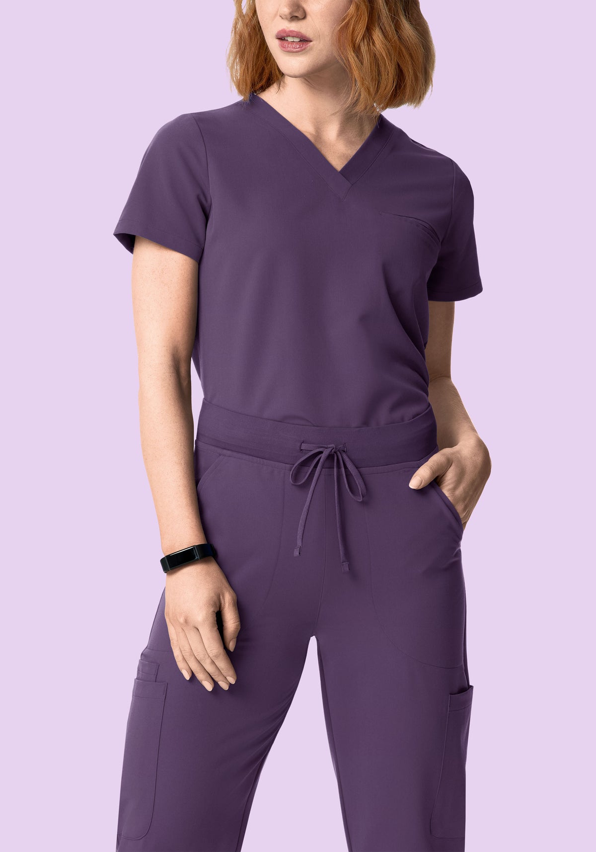 High Waisted Flares Dewberry