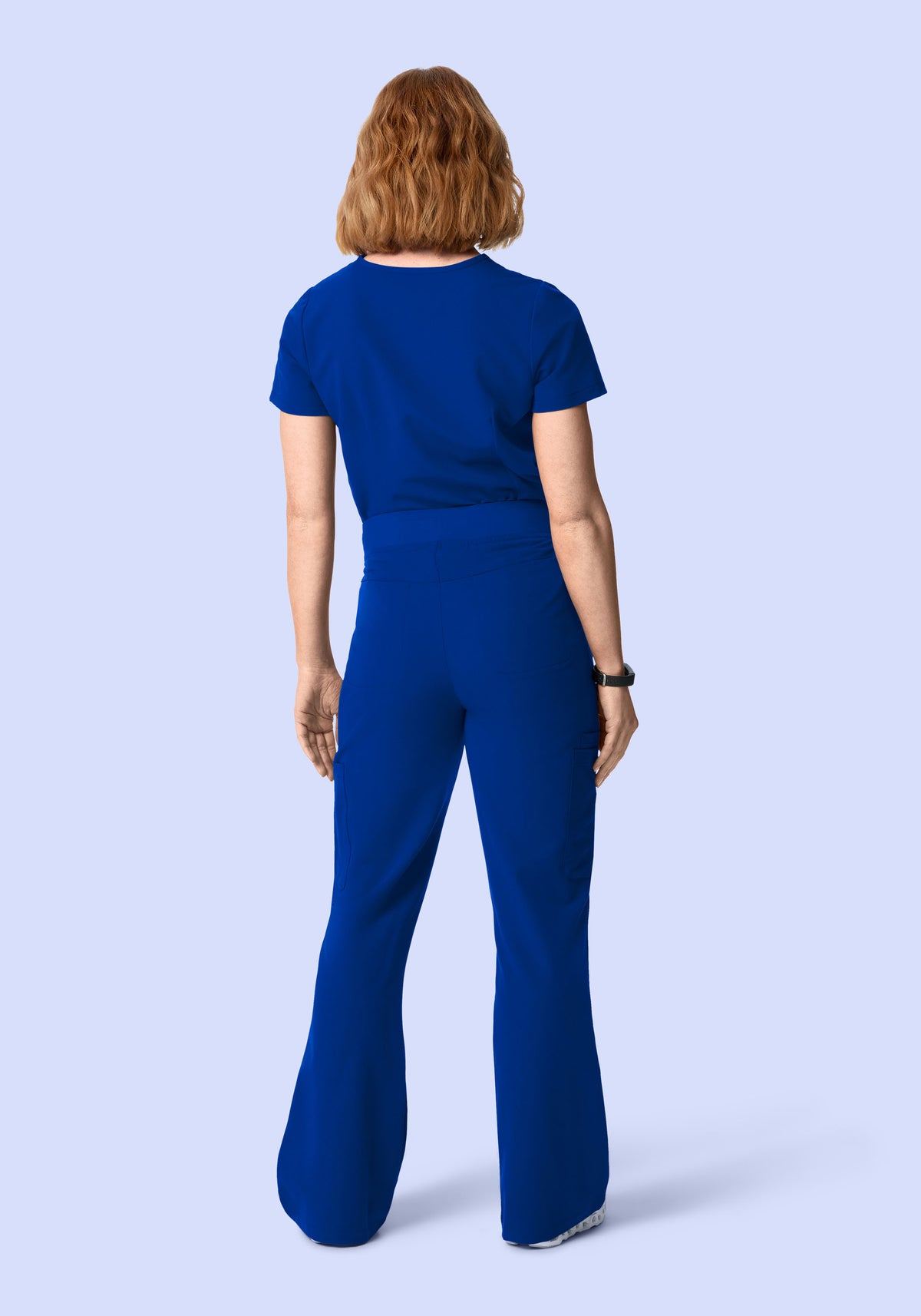 High Waisted Flares Galaxy Blue