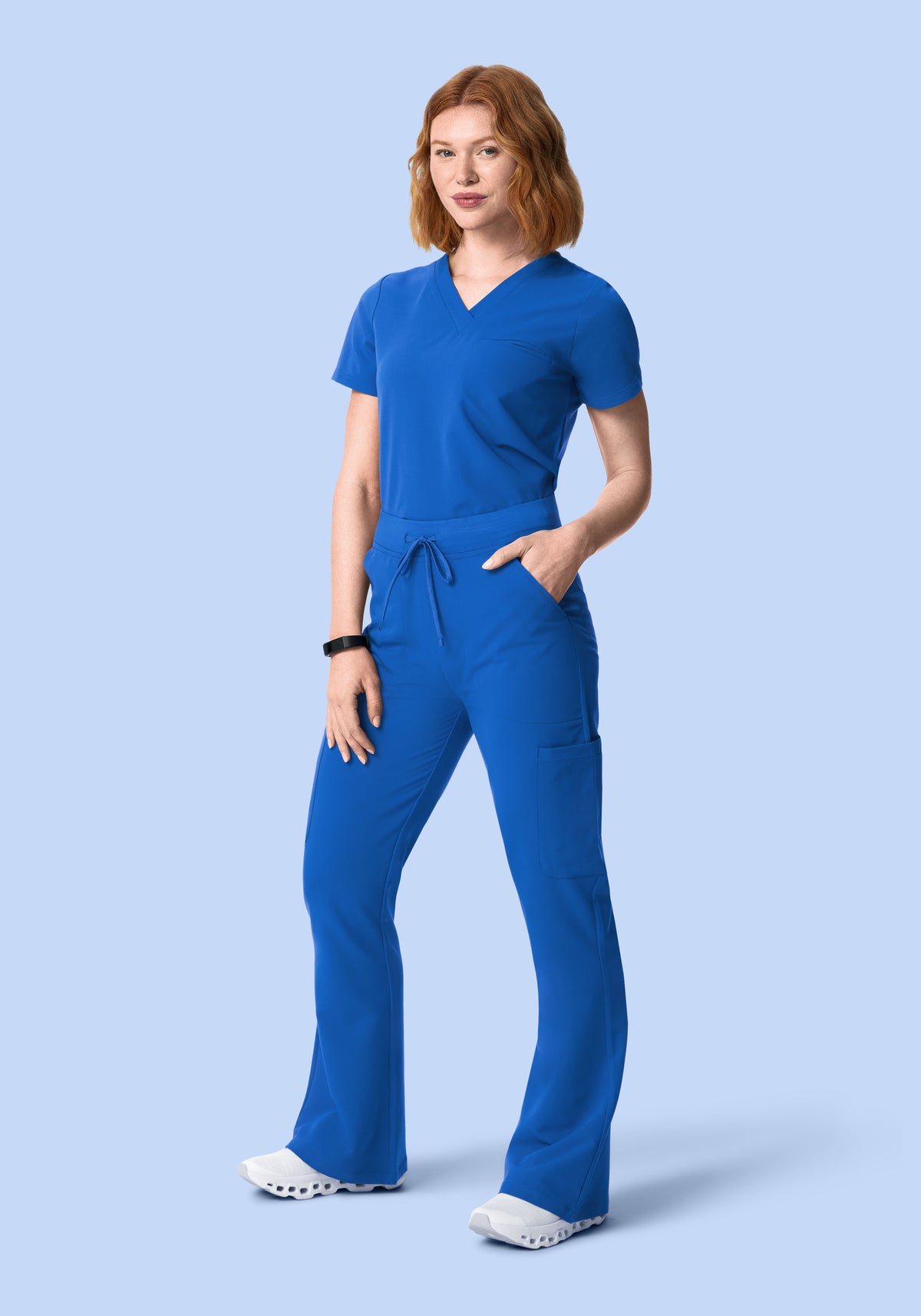 High Waisted Flares Royal Blue