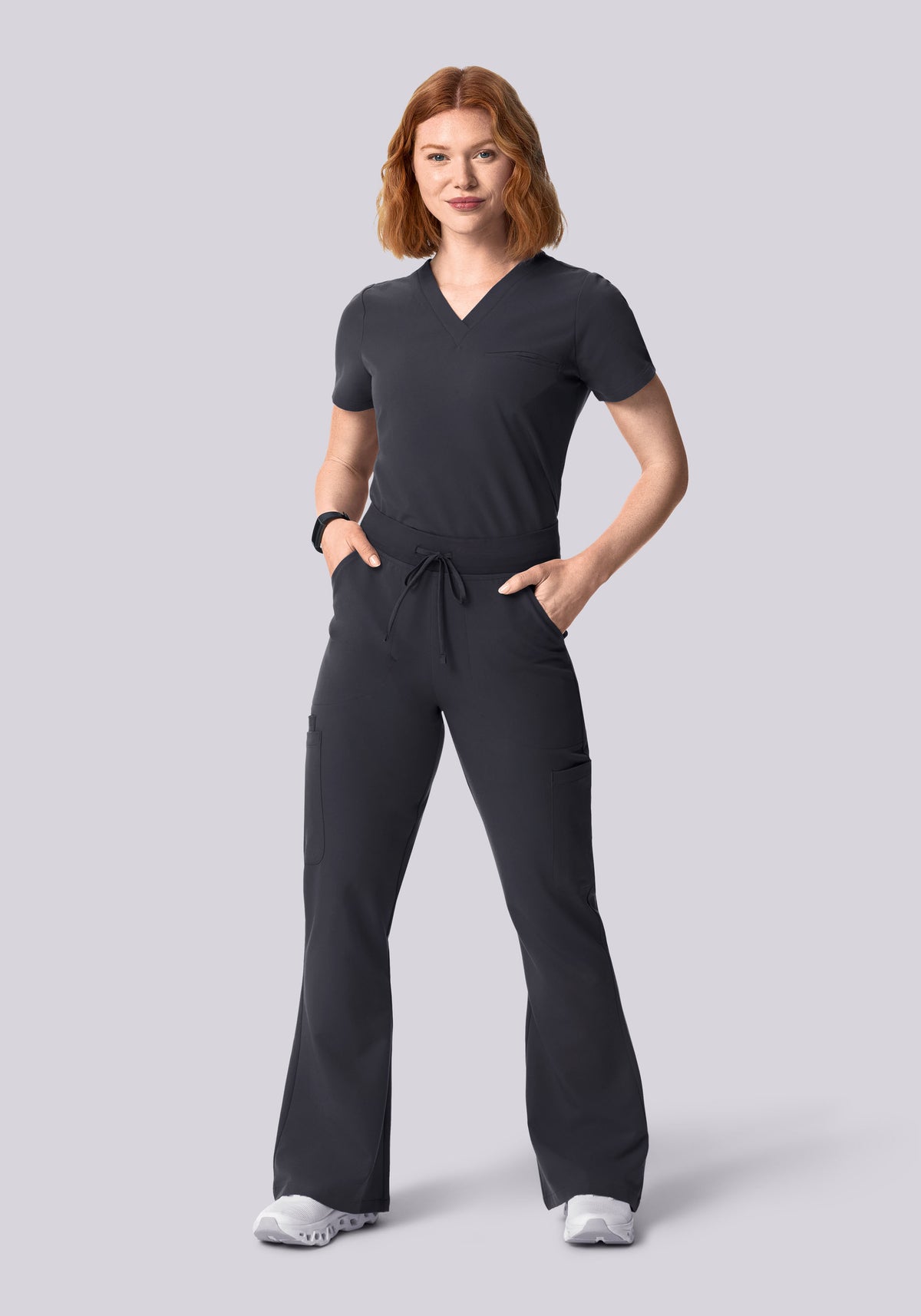 High Waisted Flares Pewter