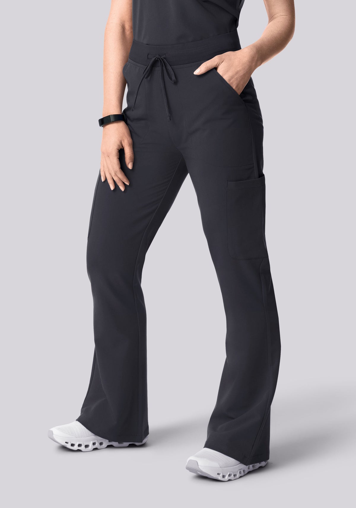High Waisted Flares Pewter