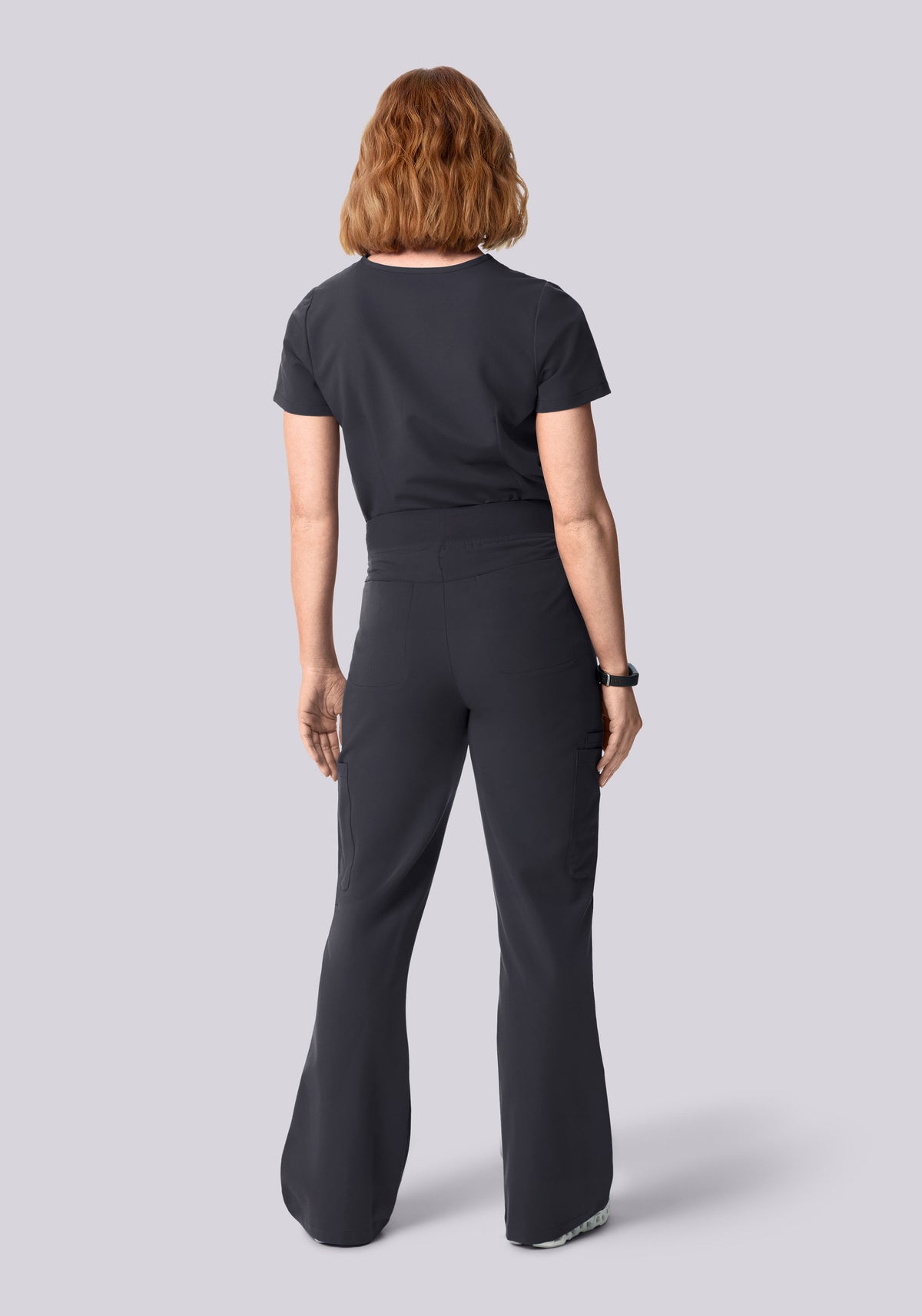 High Waisted Flares Pewter
