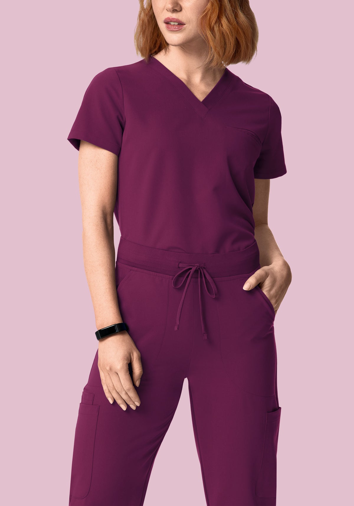 High Waisted Flares Plum