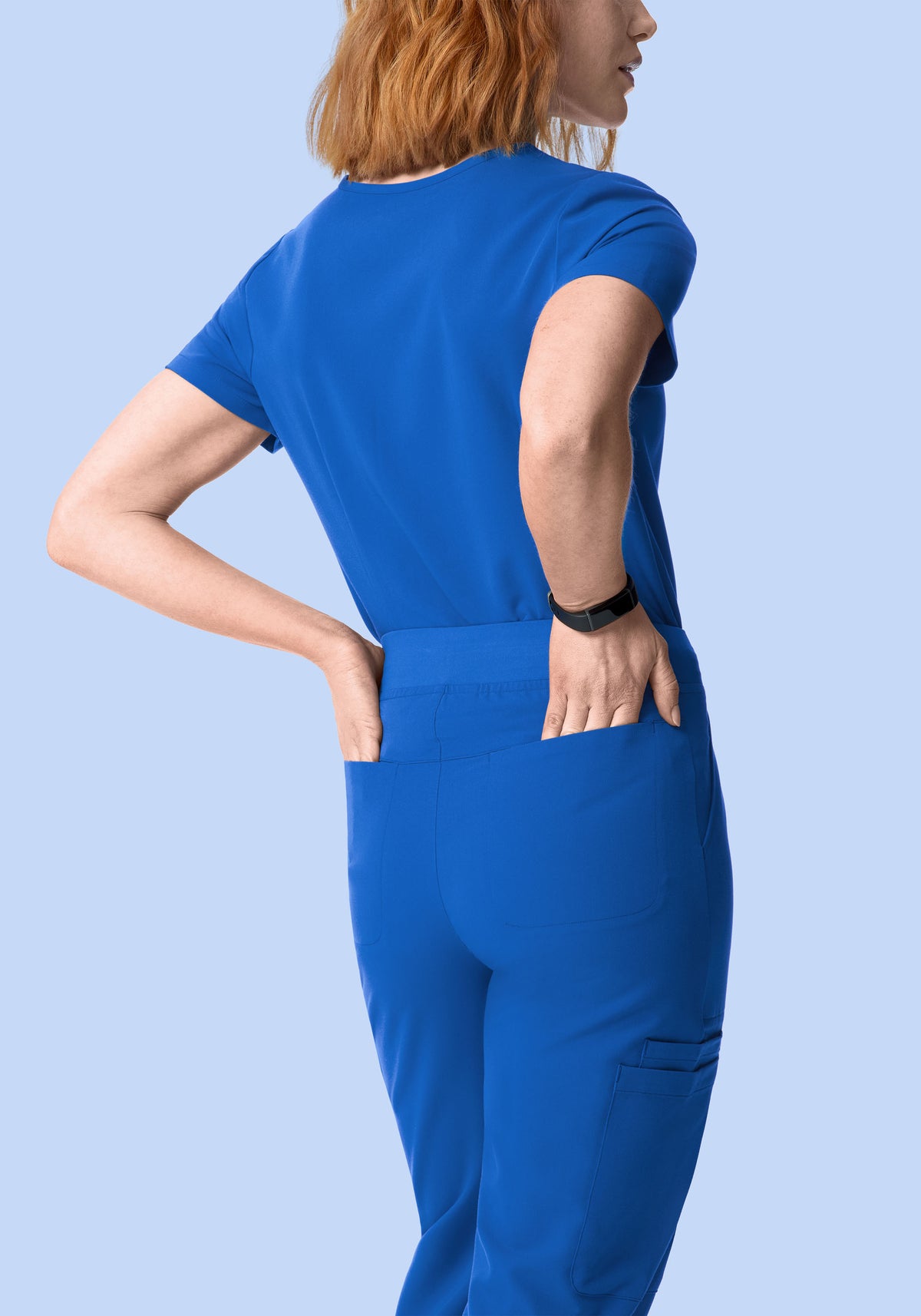 High Waisted Flares Royal Blue