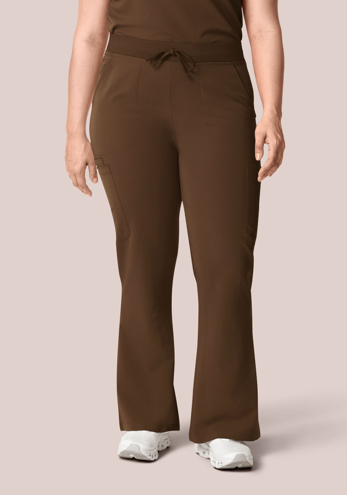 High Waisted Flares Chocolate Brown