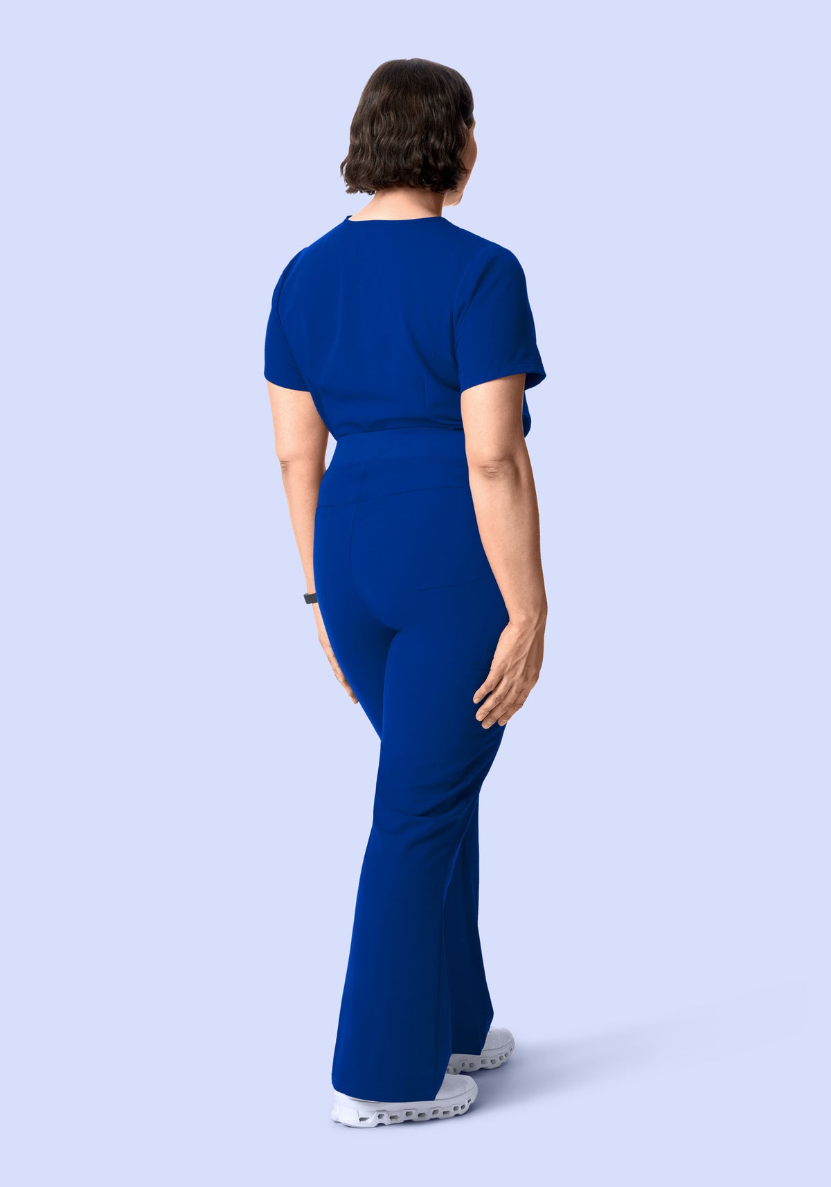 High Waisted Flares Galaxy Blue