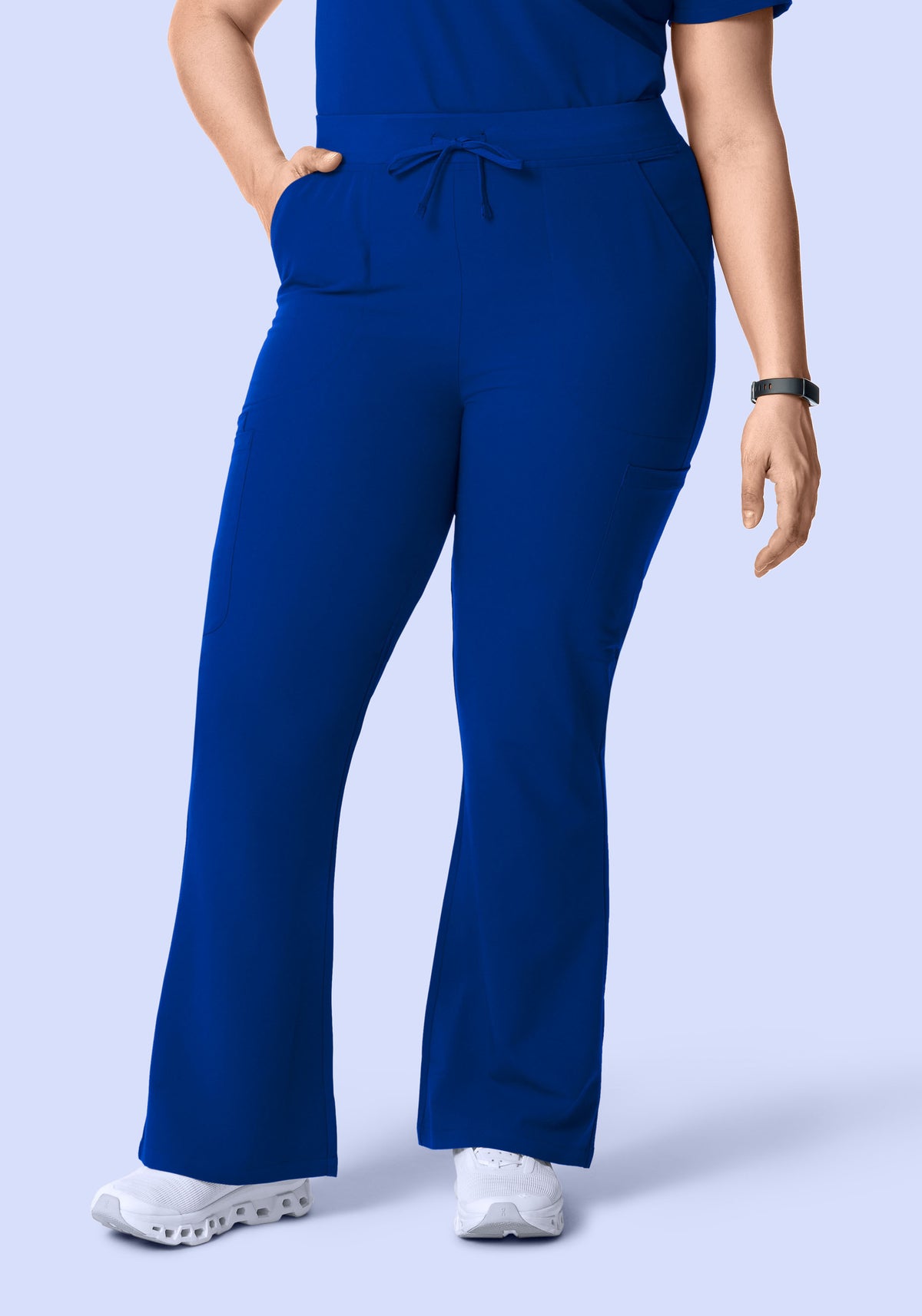 High Waisted Flares Galaxy Blue