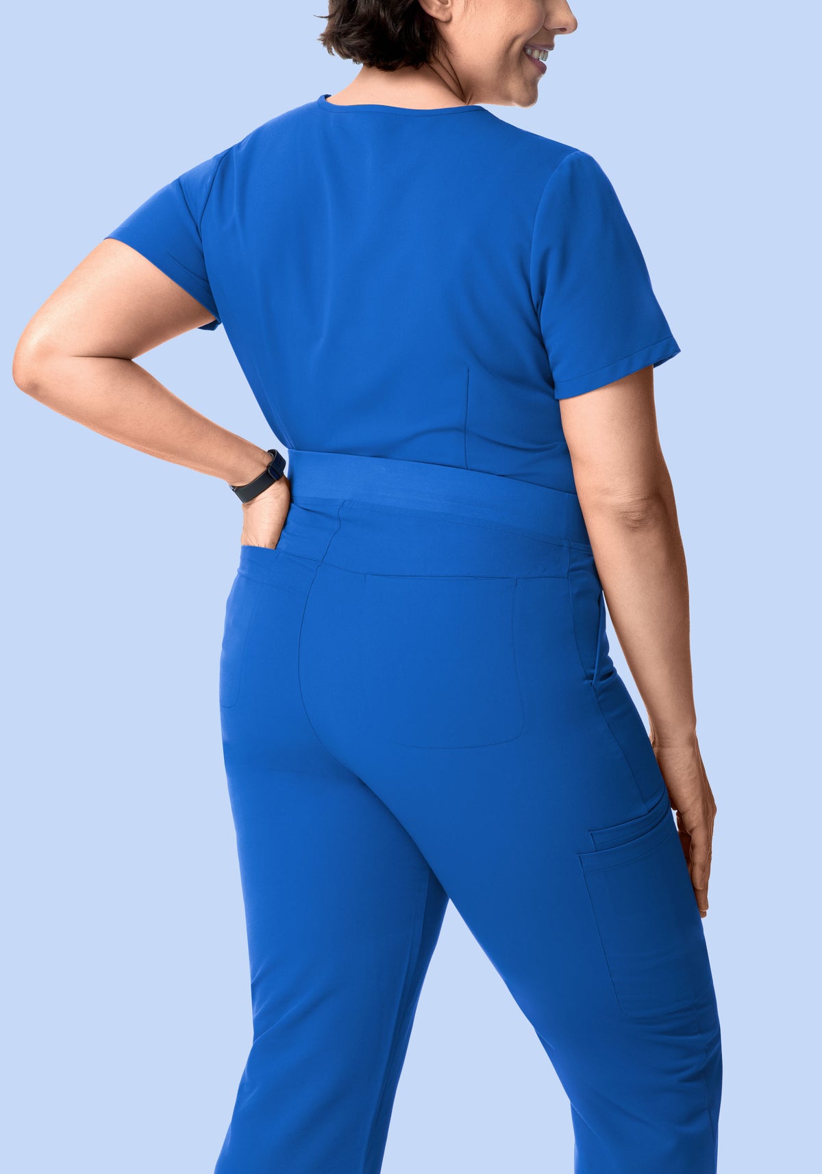 High Waisted Flares Royal Blue