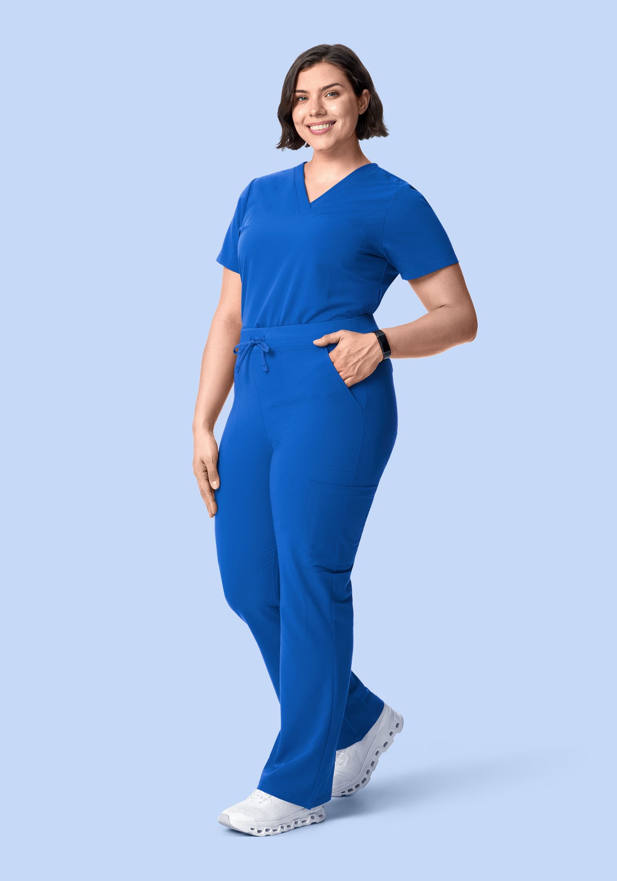 High Waisted Flares Royal Blue