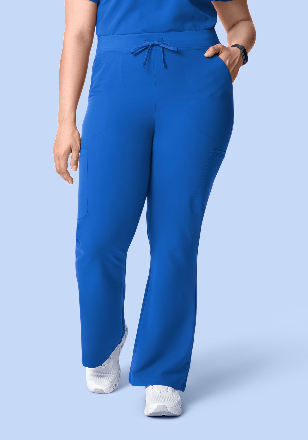 High Waisted Flares Royal Blue