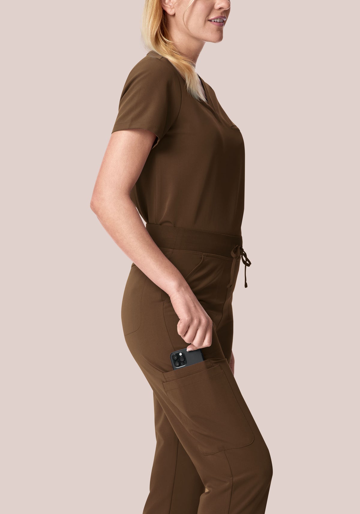 High Waisted Flares Chocolate Brown