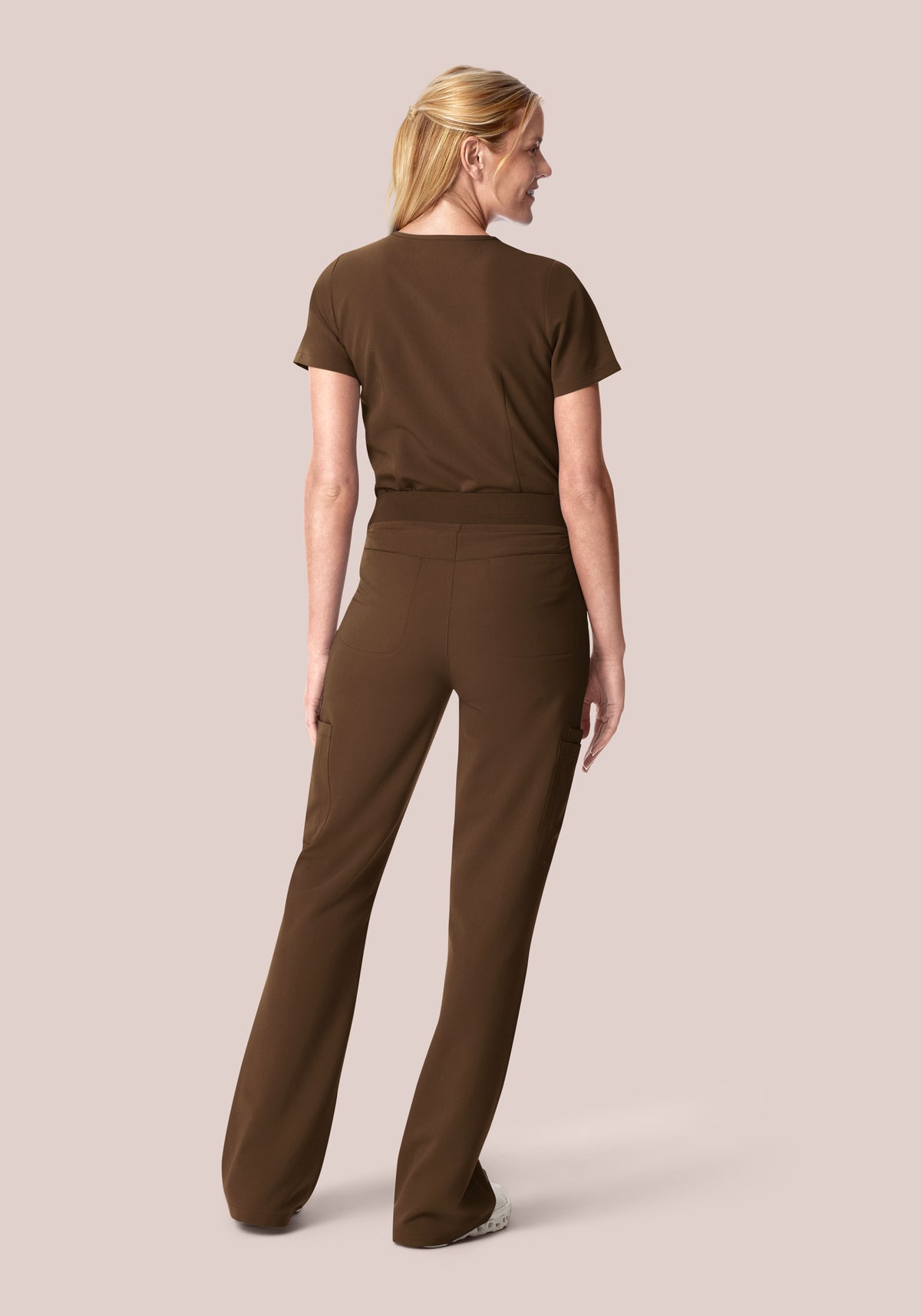 High Waisted Flares Chocolate Brown