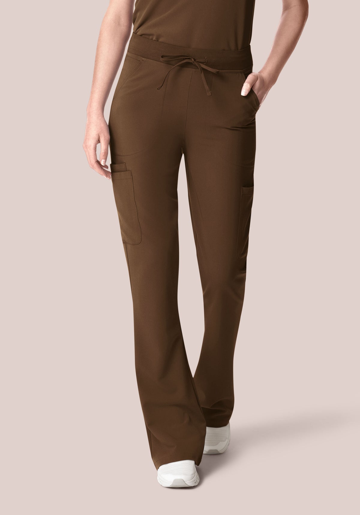High Waisted Flares Chocolate Brown