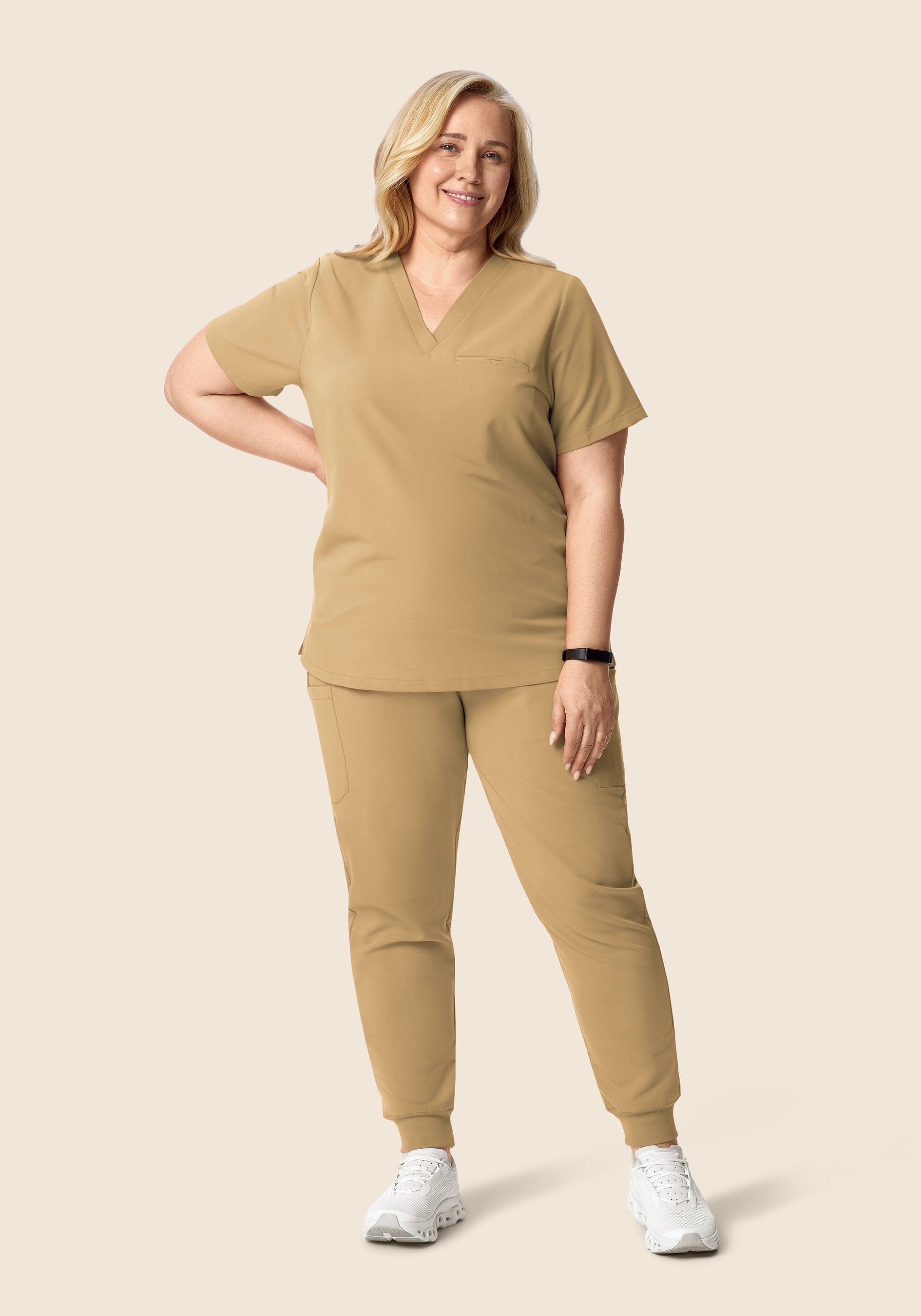 9 Pocket Joggers Latte