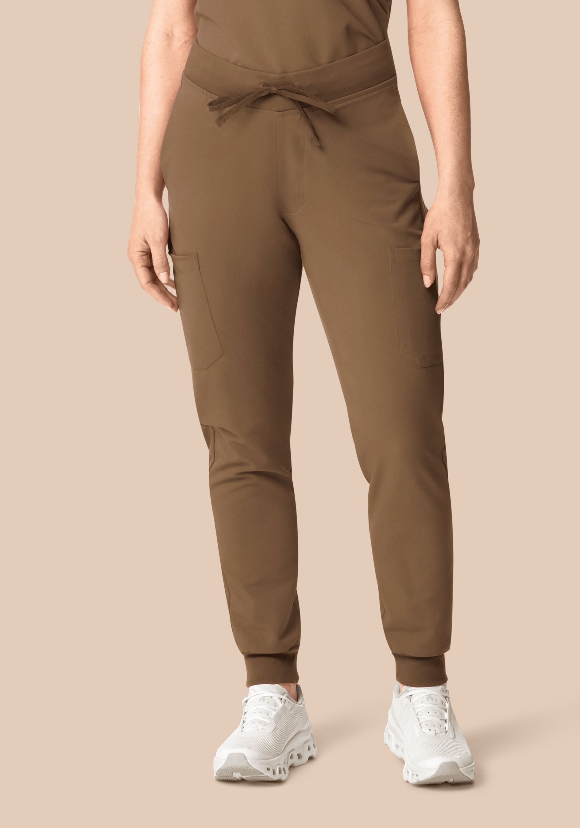 9 Pocket Joggers Ash Brown