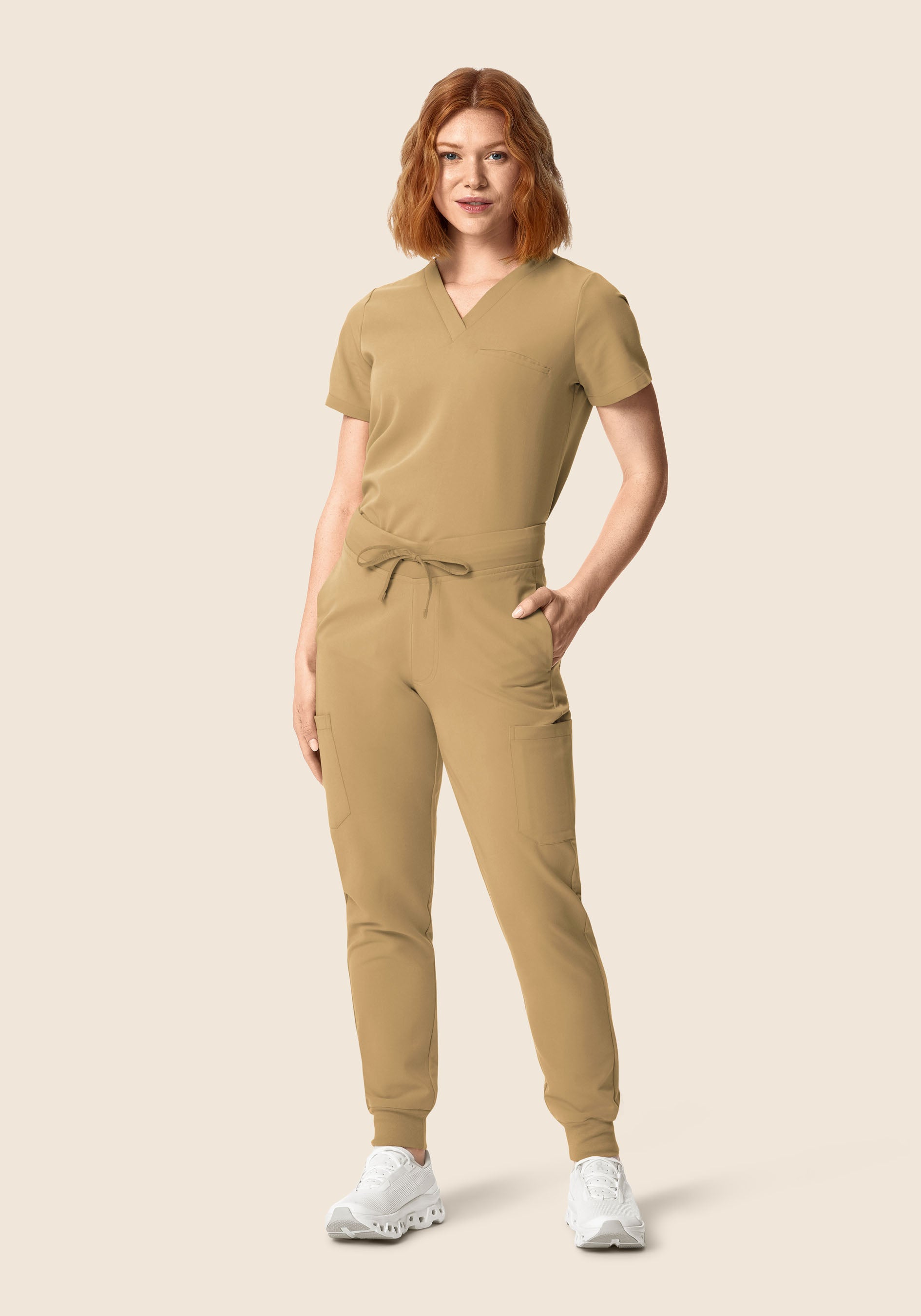 9 Pocket Joggers Latte