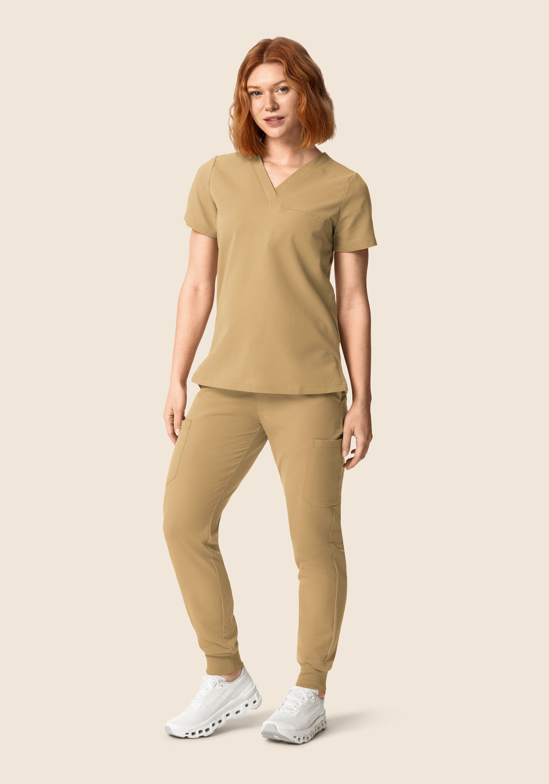 9 Pocket Joggers Latte