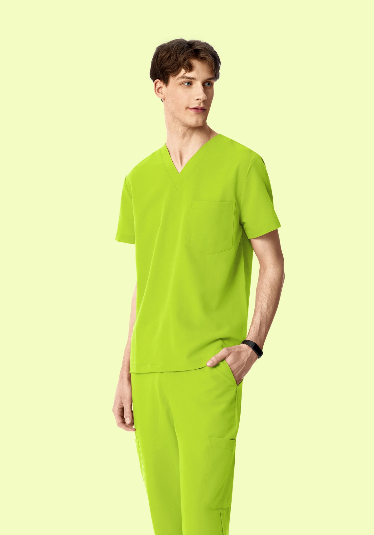 Two Pocket Top Apple Green