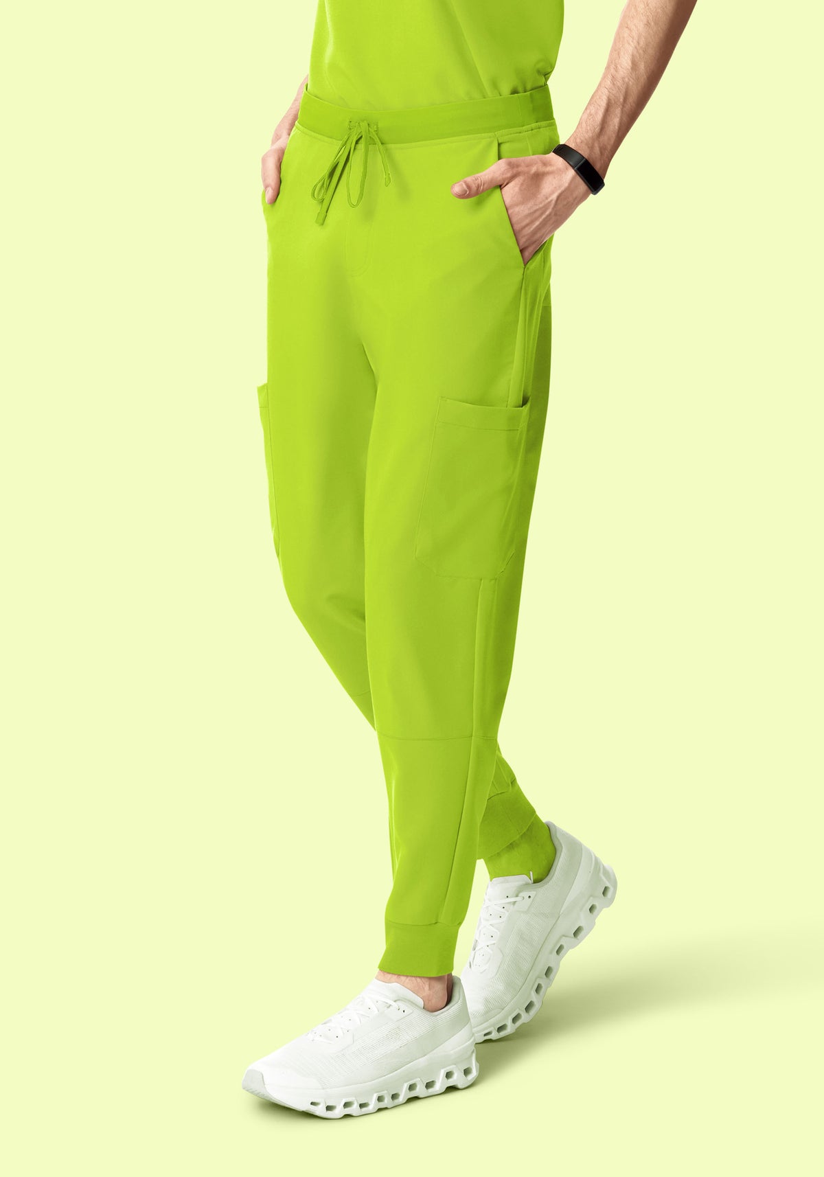 7 Pocket Joggers Apple Green