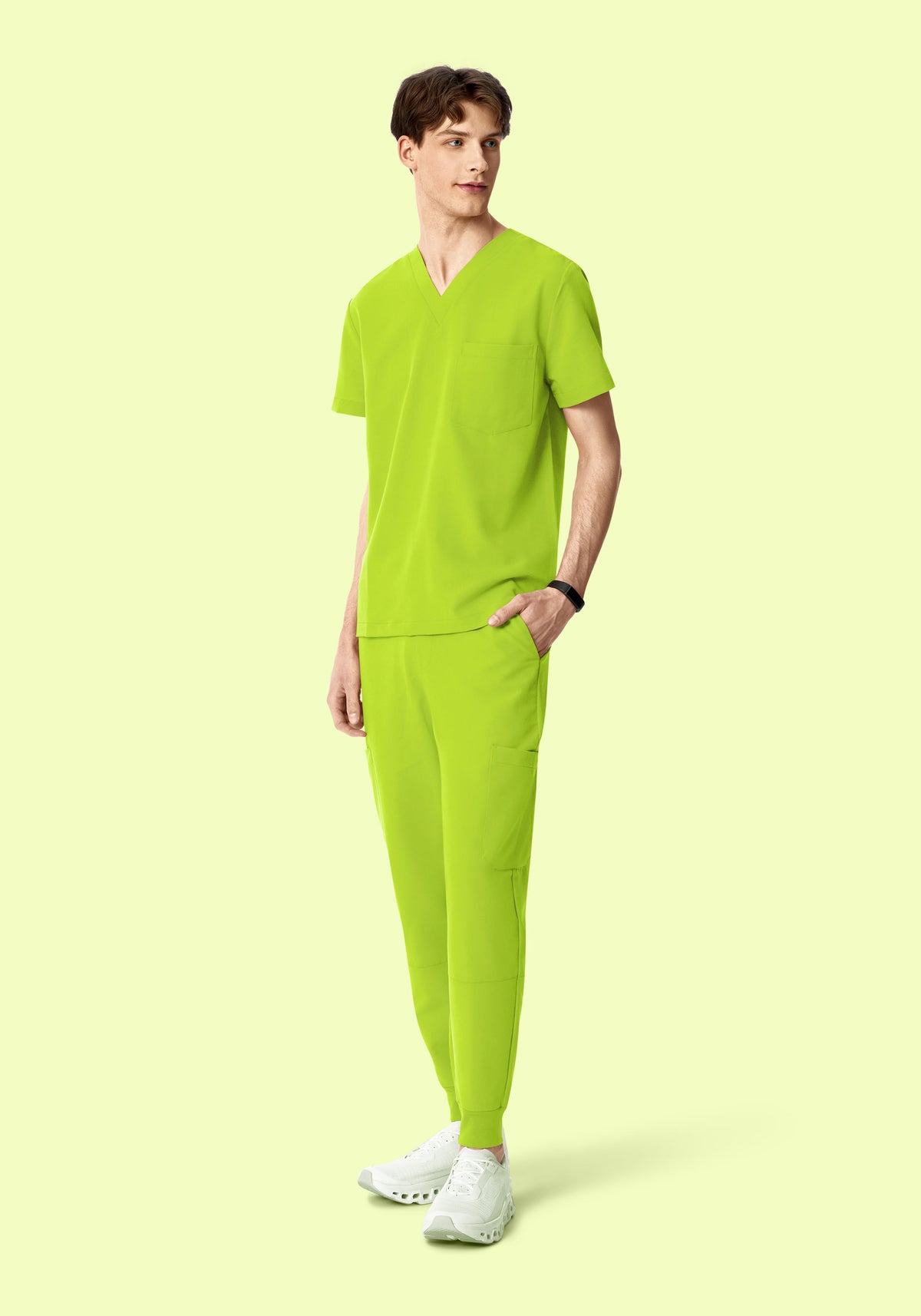 7 Pocket Joggers Apple Green