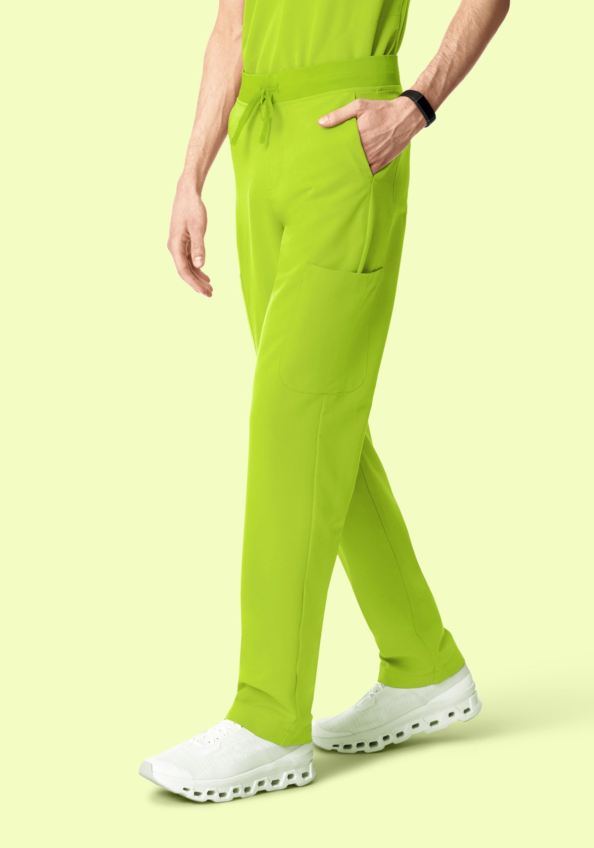 7 Pocket Cargos Apple Green