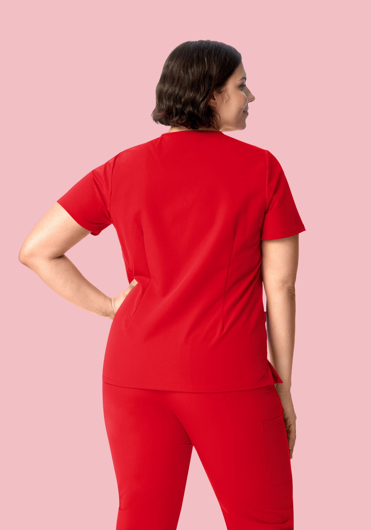 6 Pocket Top Candy Red