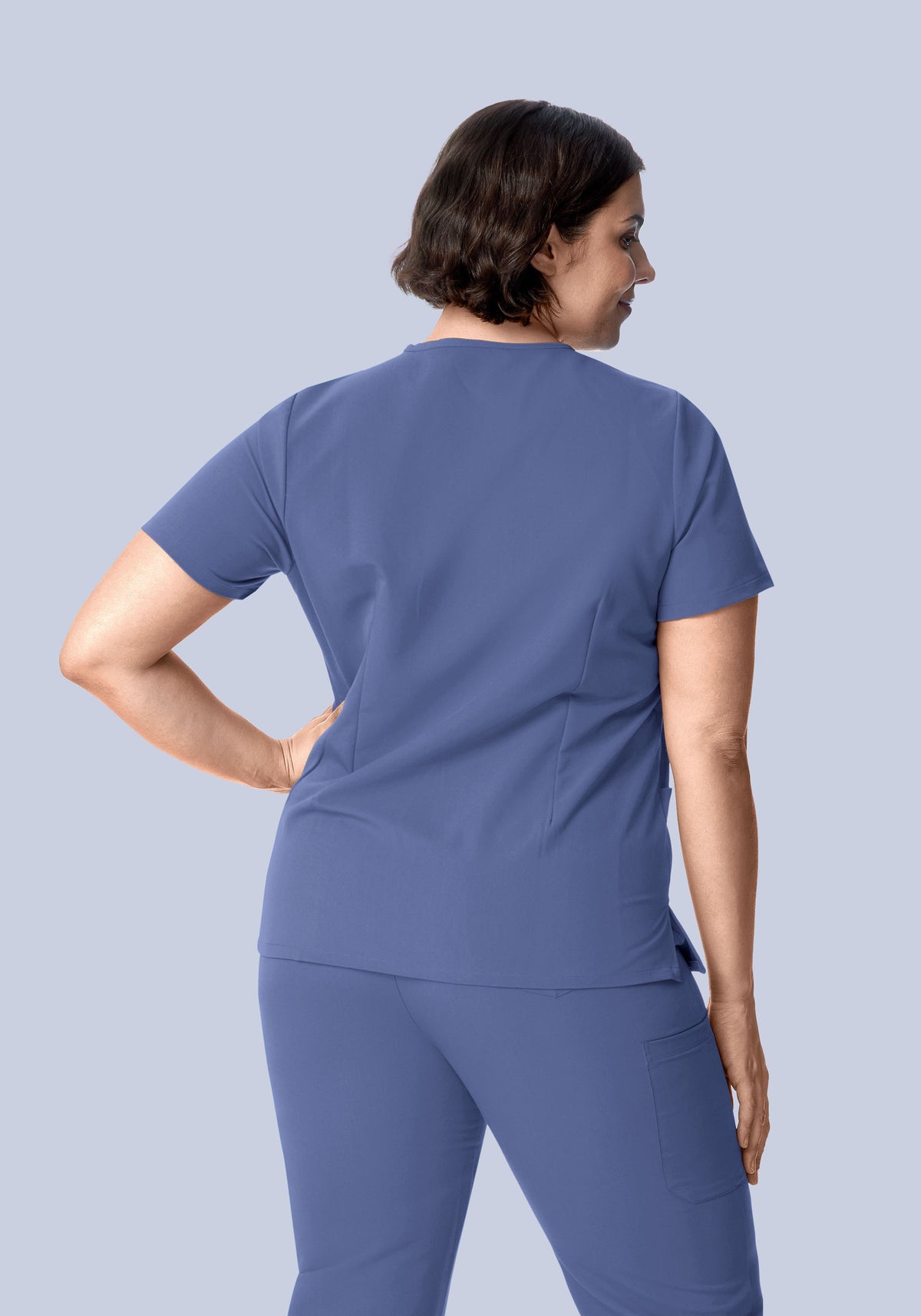 6 Pocket Top Deep Periwinkle