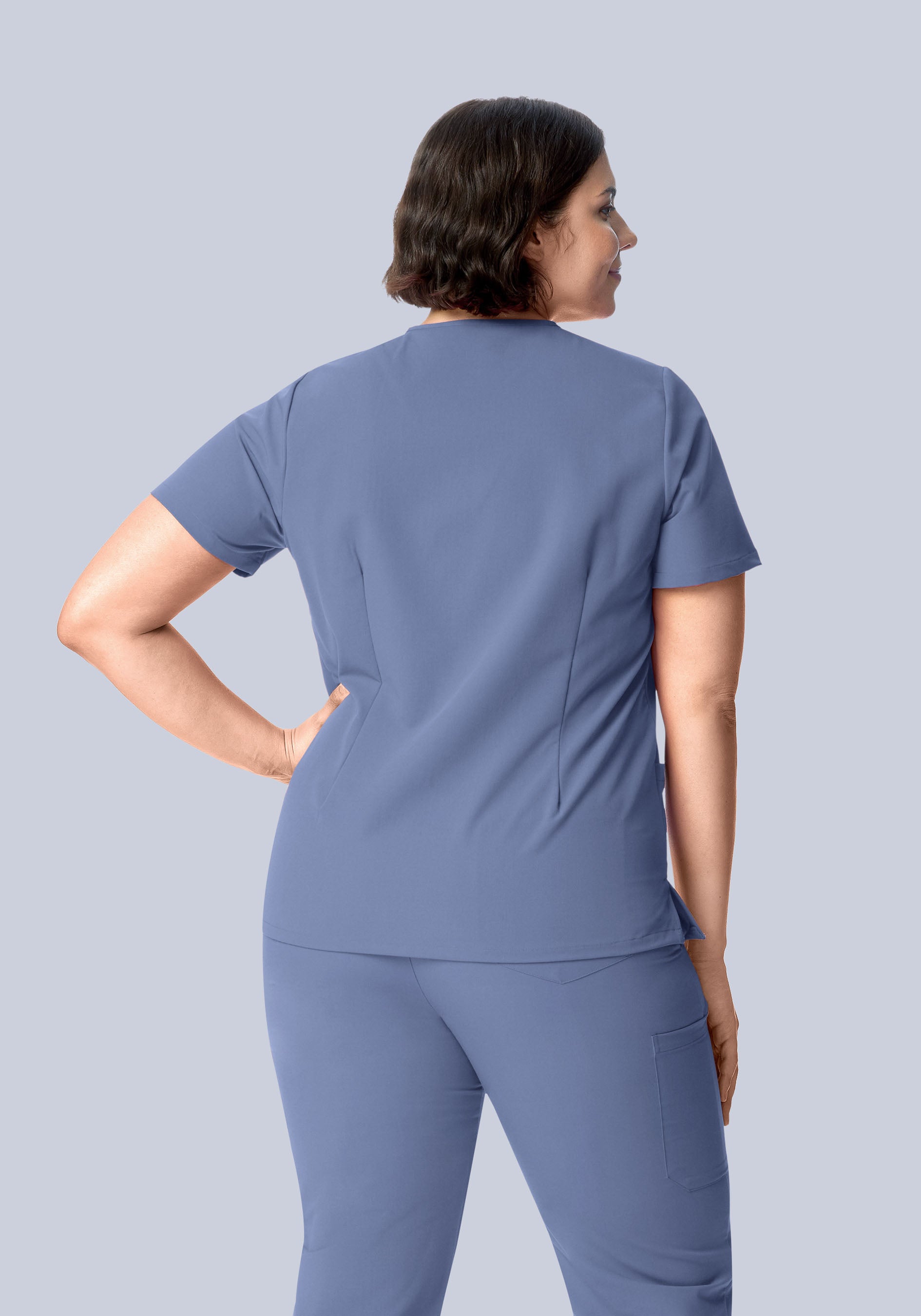 6 Pocket Top Periwinkle