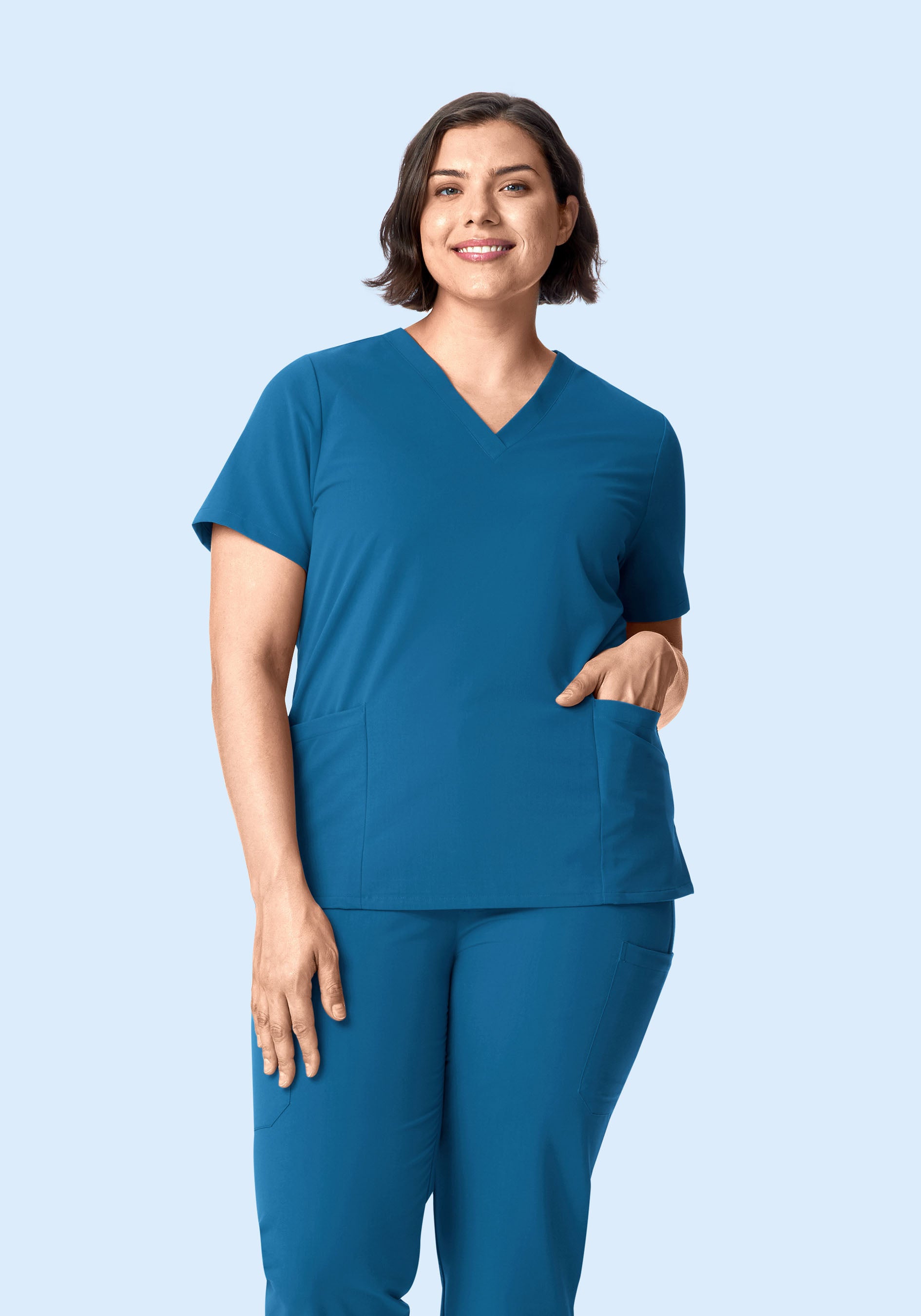 6 Pocket Top Vallarta Blue