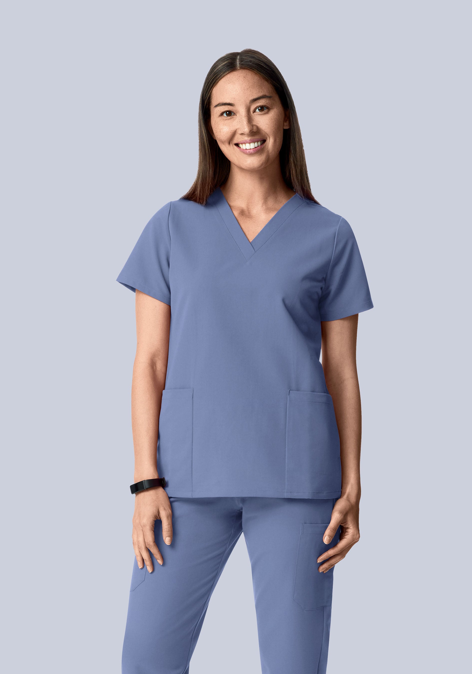 6 Pocket Top Periwinkle