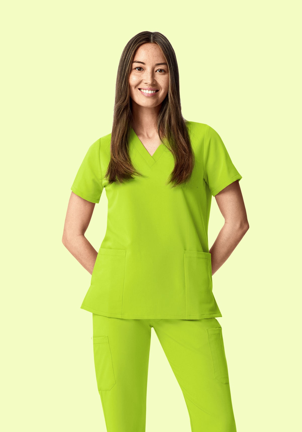 6 Pocket Top Apple Green