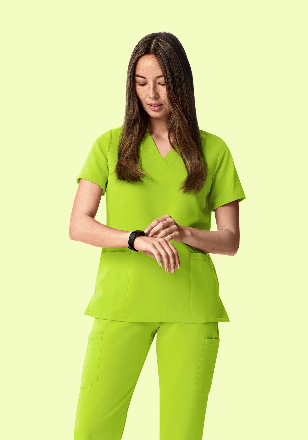 6 Pocket Top Apple Green