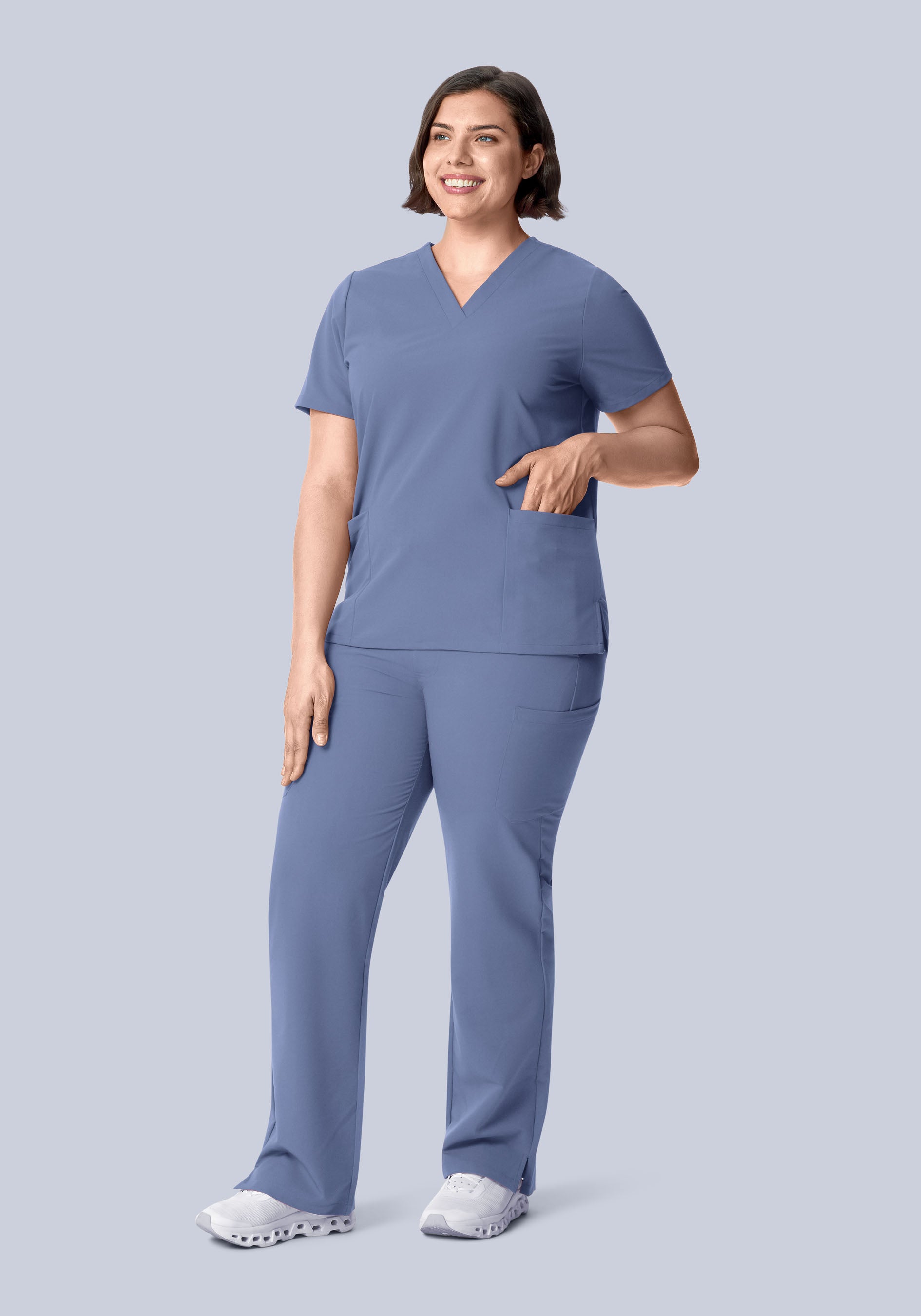 6 Pocket Top Periwinkle