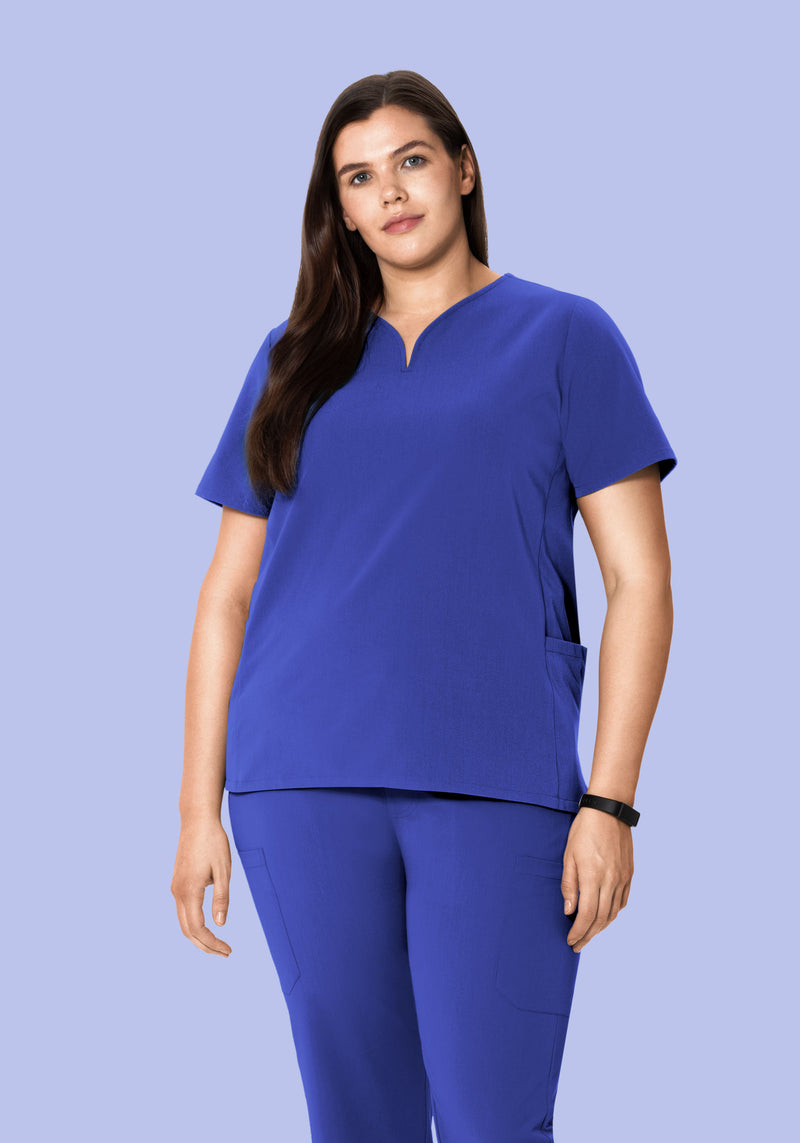 Curved V-Neck Top Very Peri