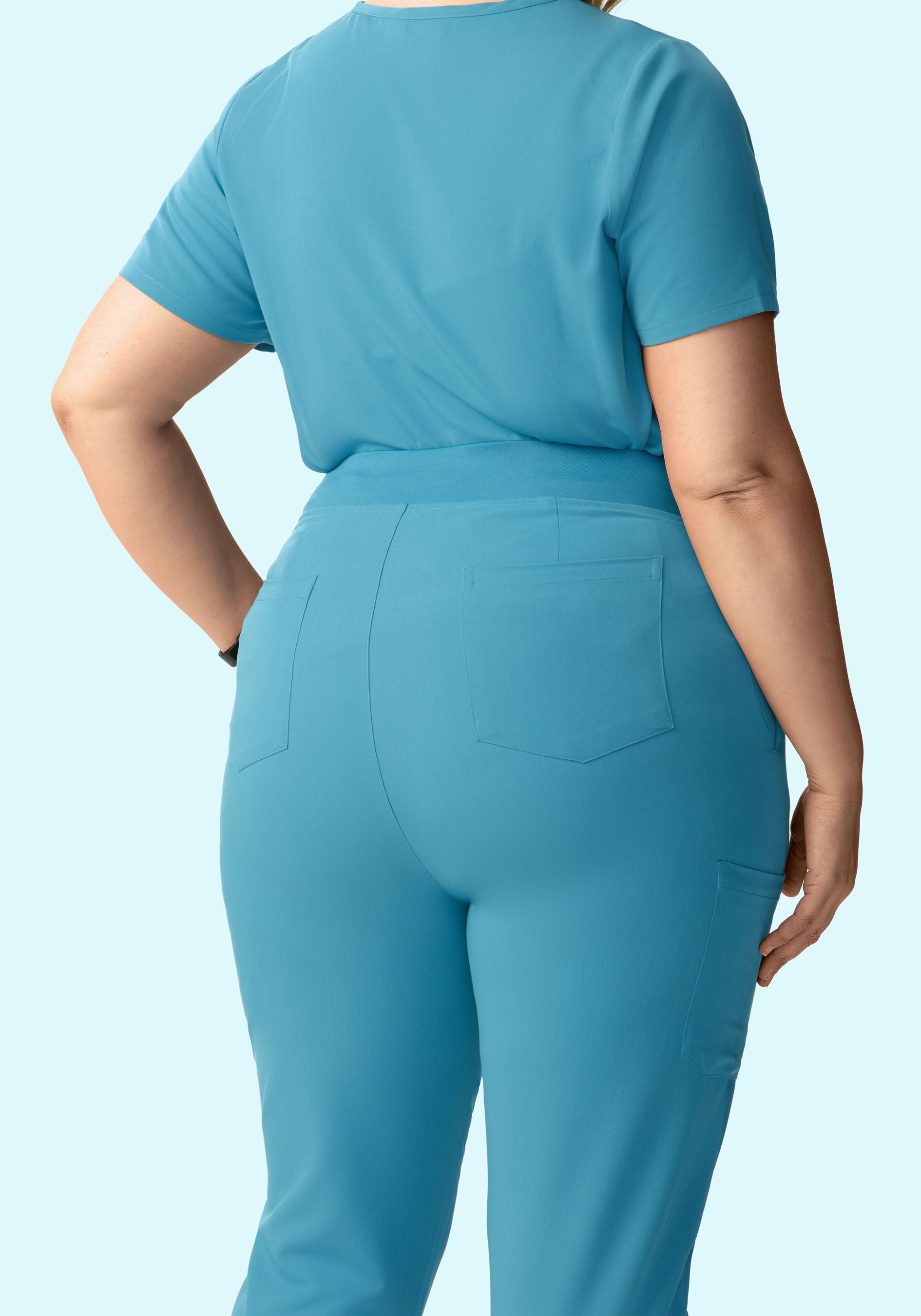 High Waisted Joggers Wave