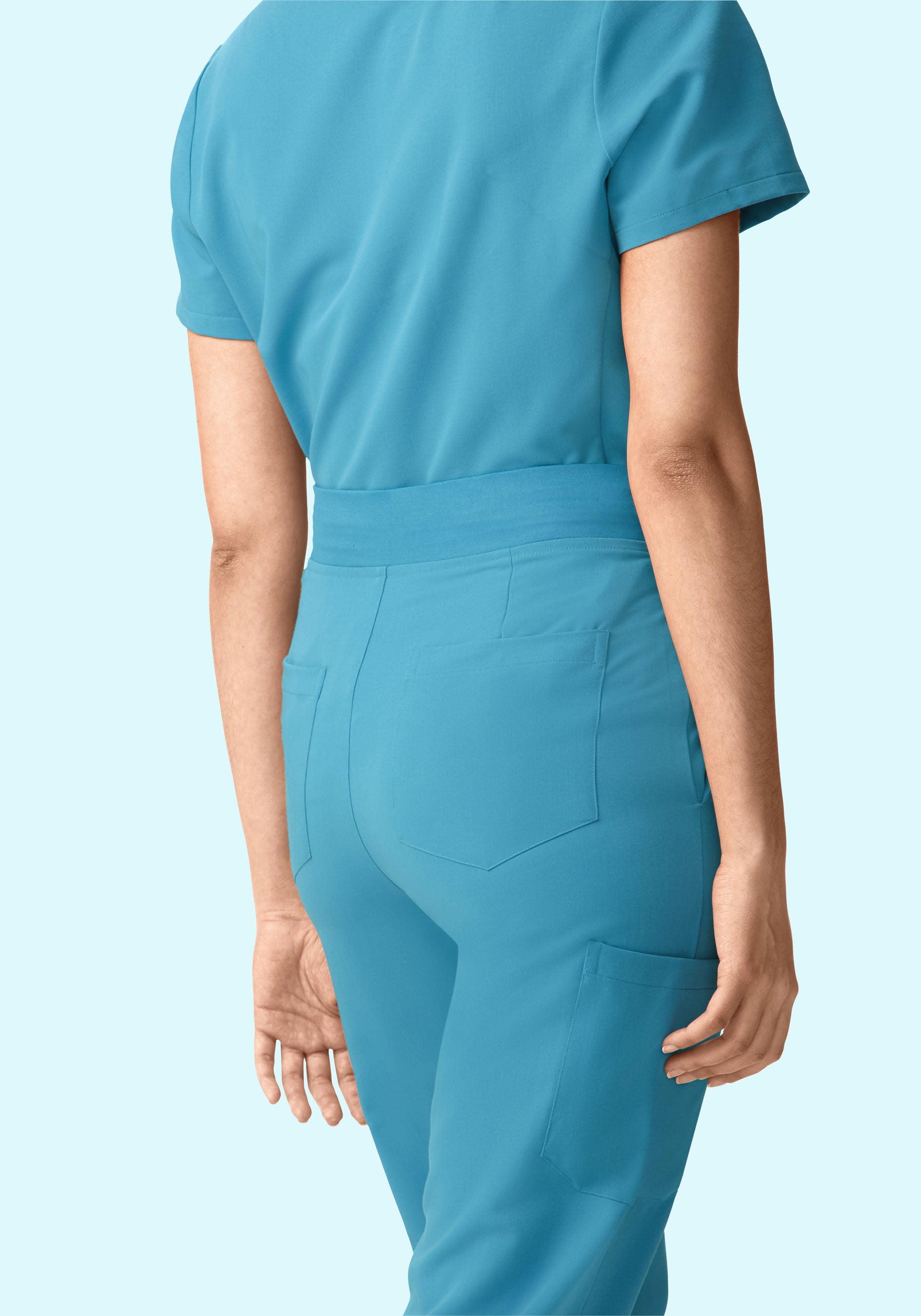 High Waisted Joggers Wave