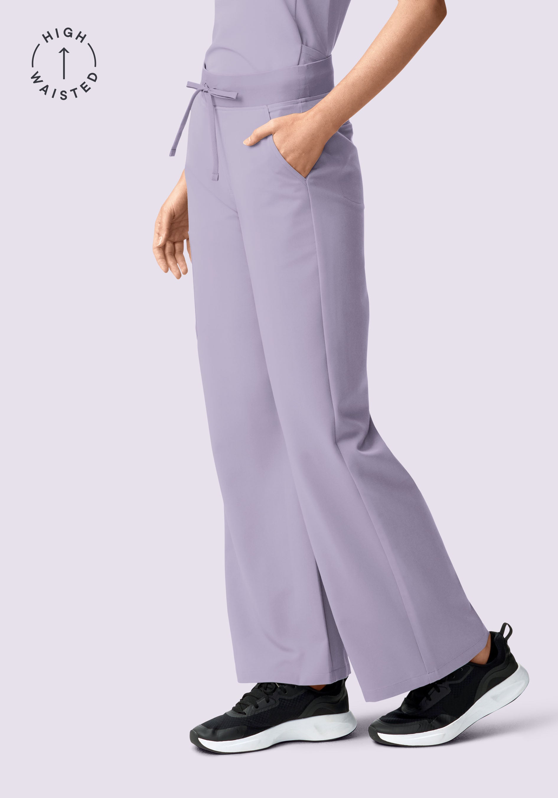 High Waisted Wide Leg Ube