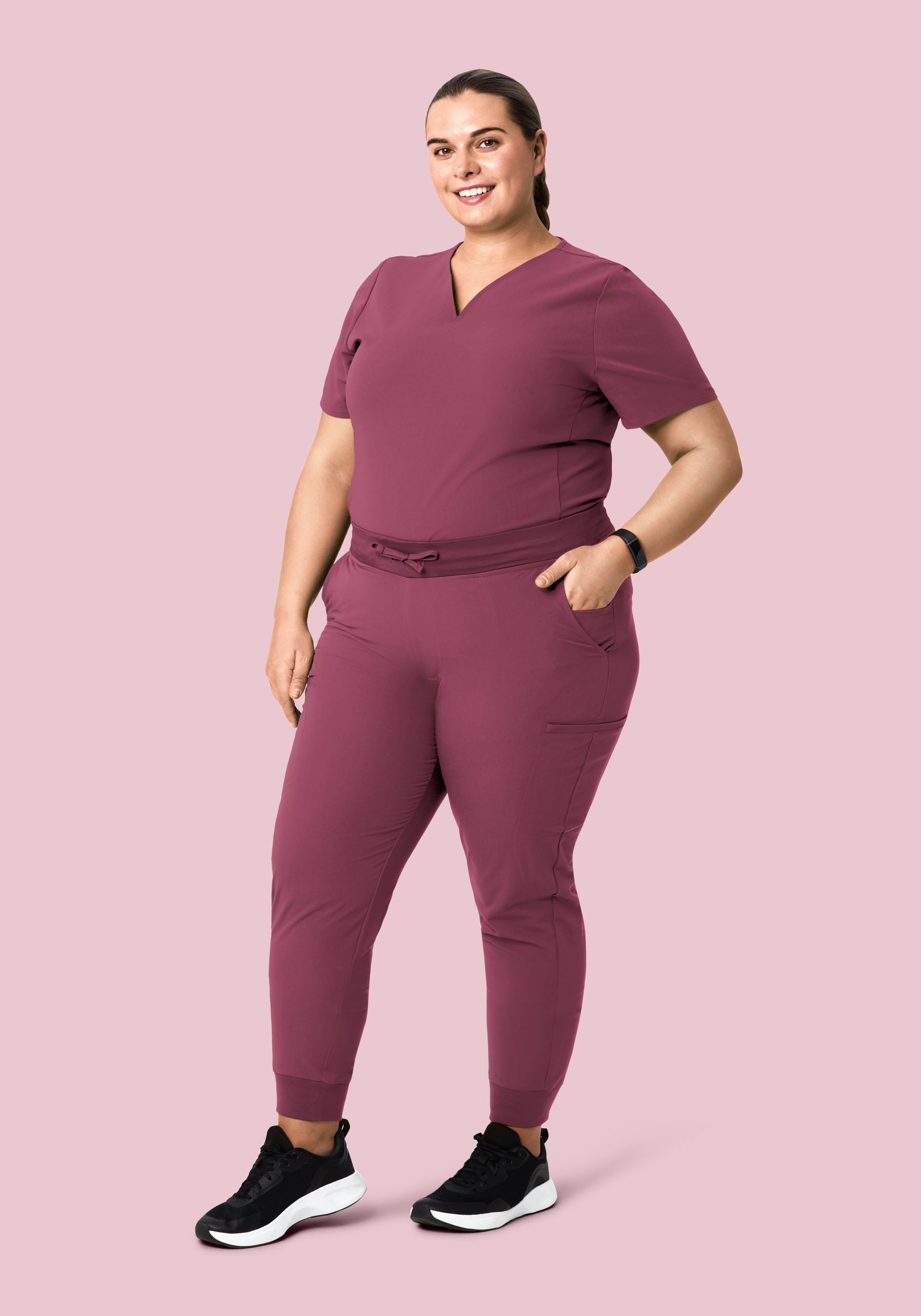 11 Pocket Joggers Deep Mauve