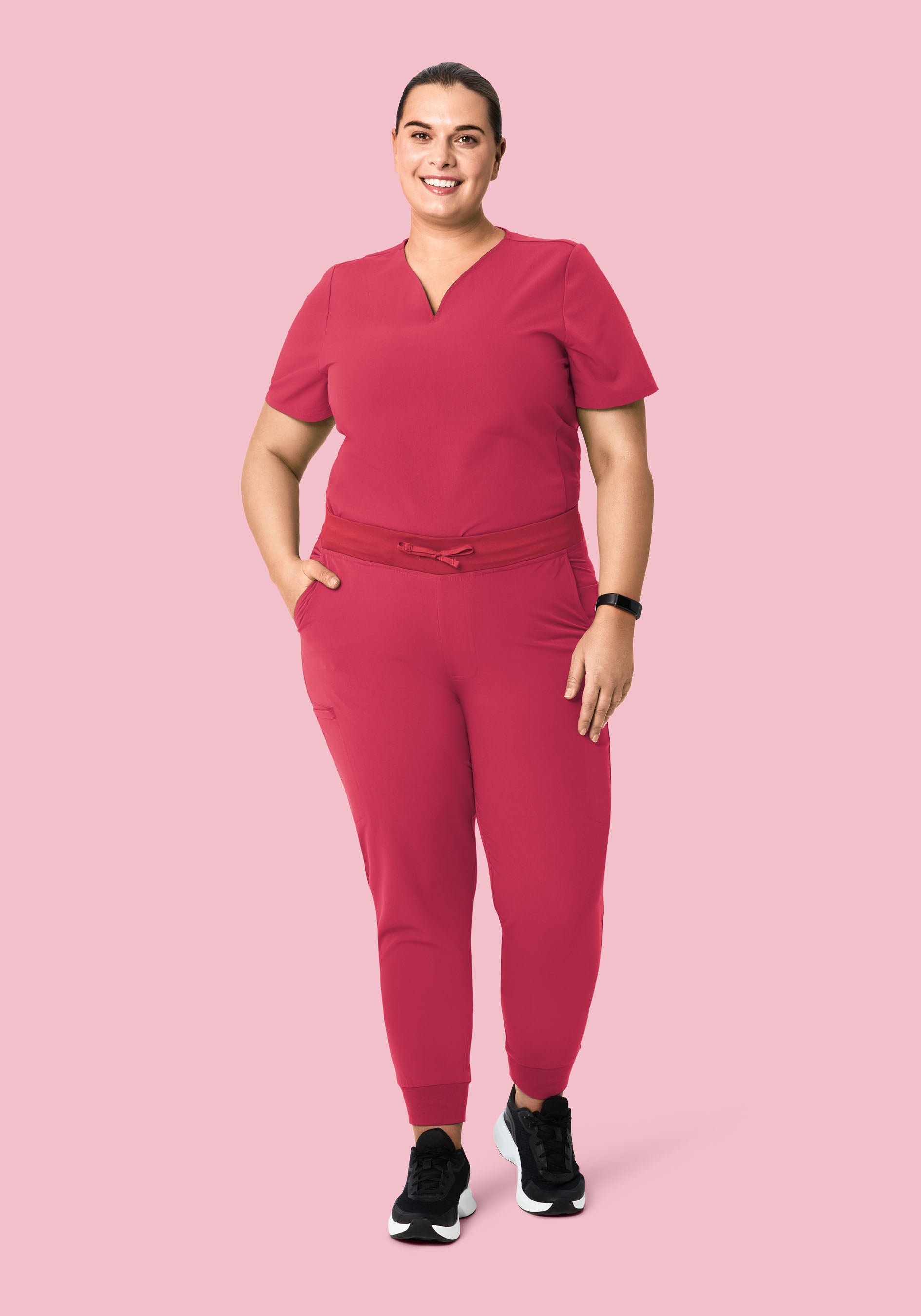 11 Pocket Joggers Deep Rose