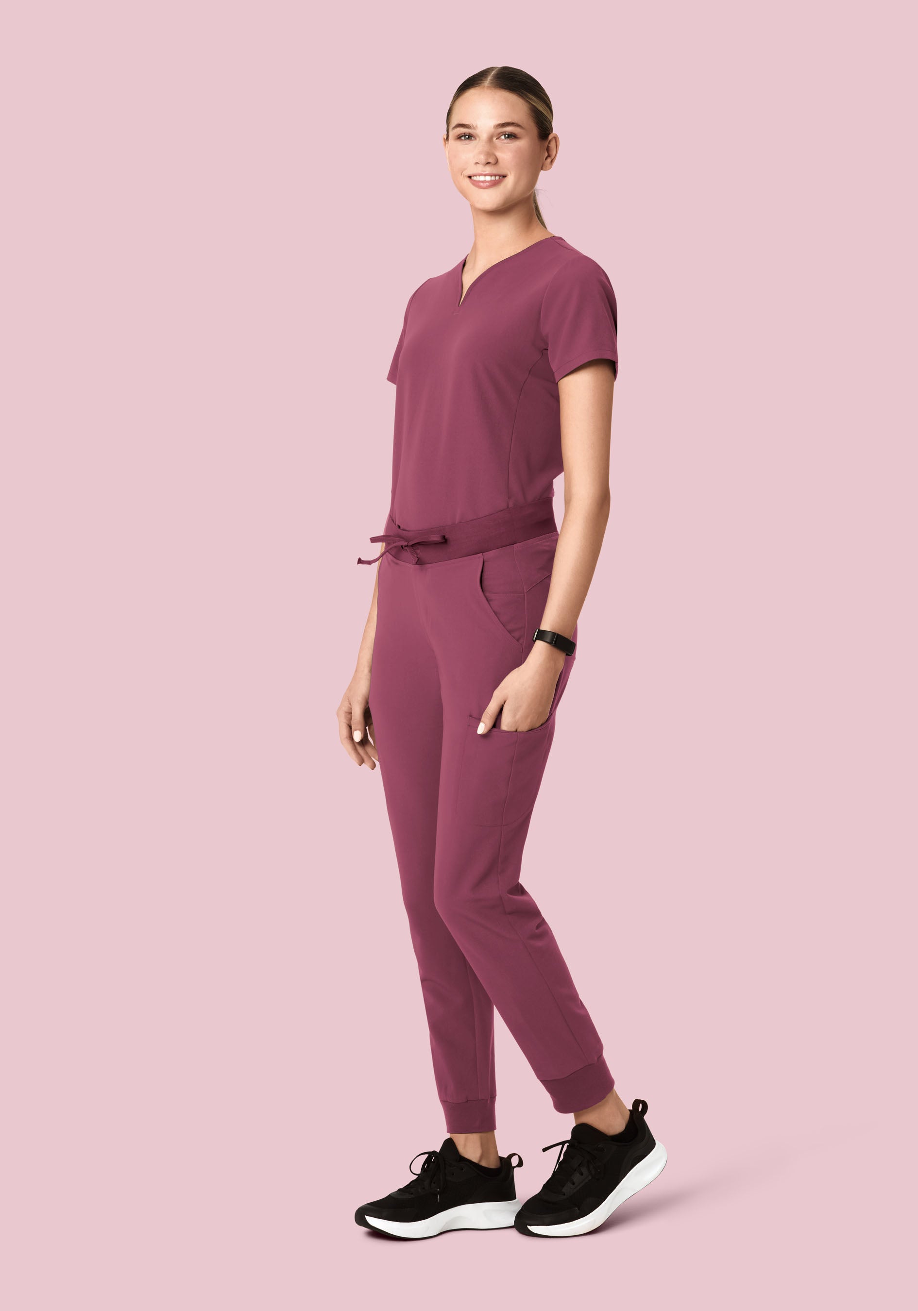 11 Pocket Joggers Deep Mauve