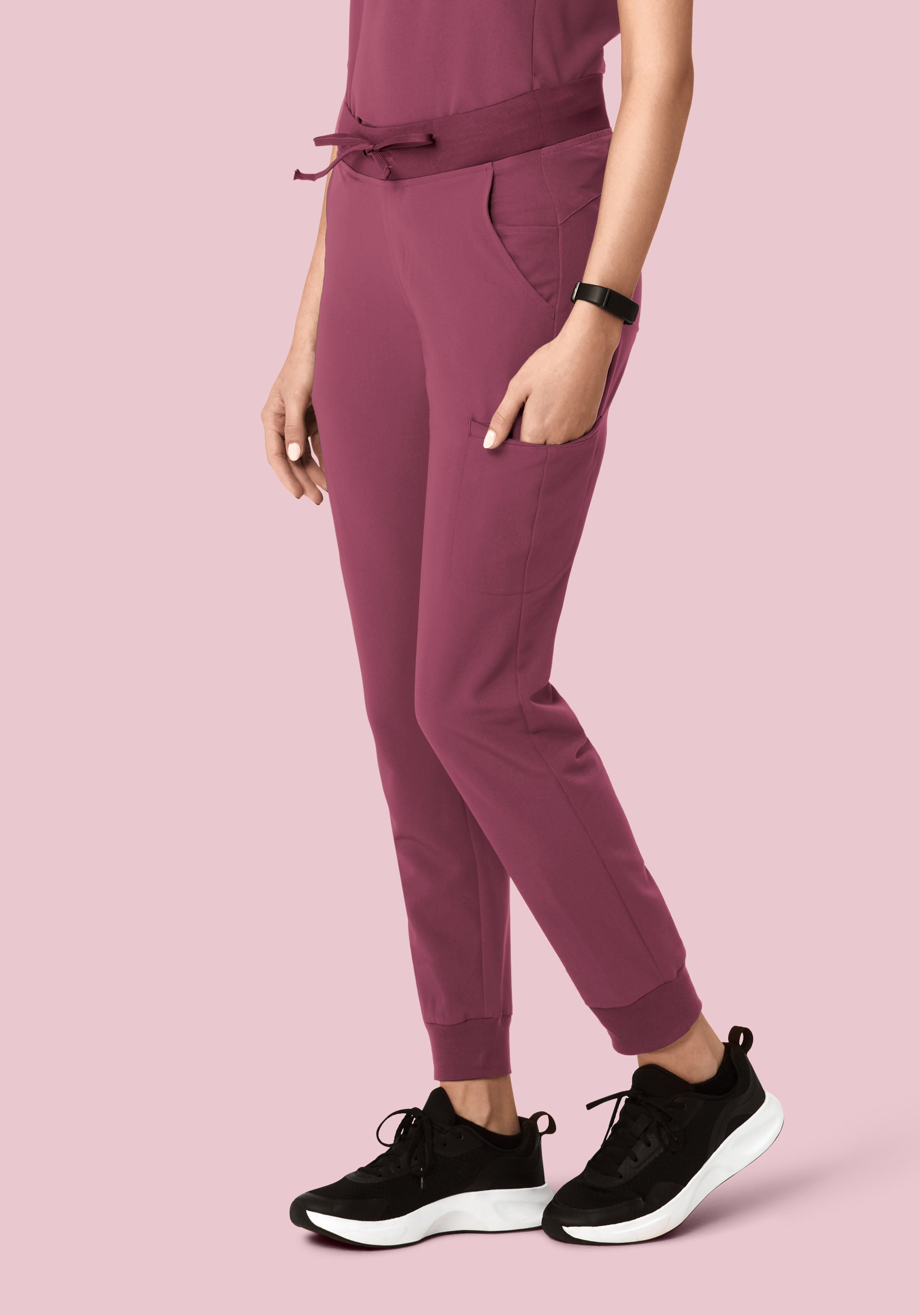 11 Pocket Joggers Deep Mauve