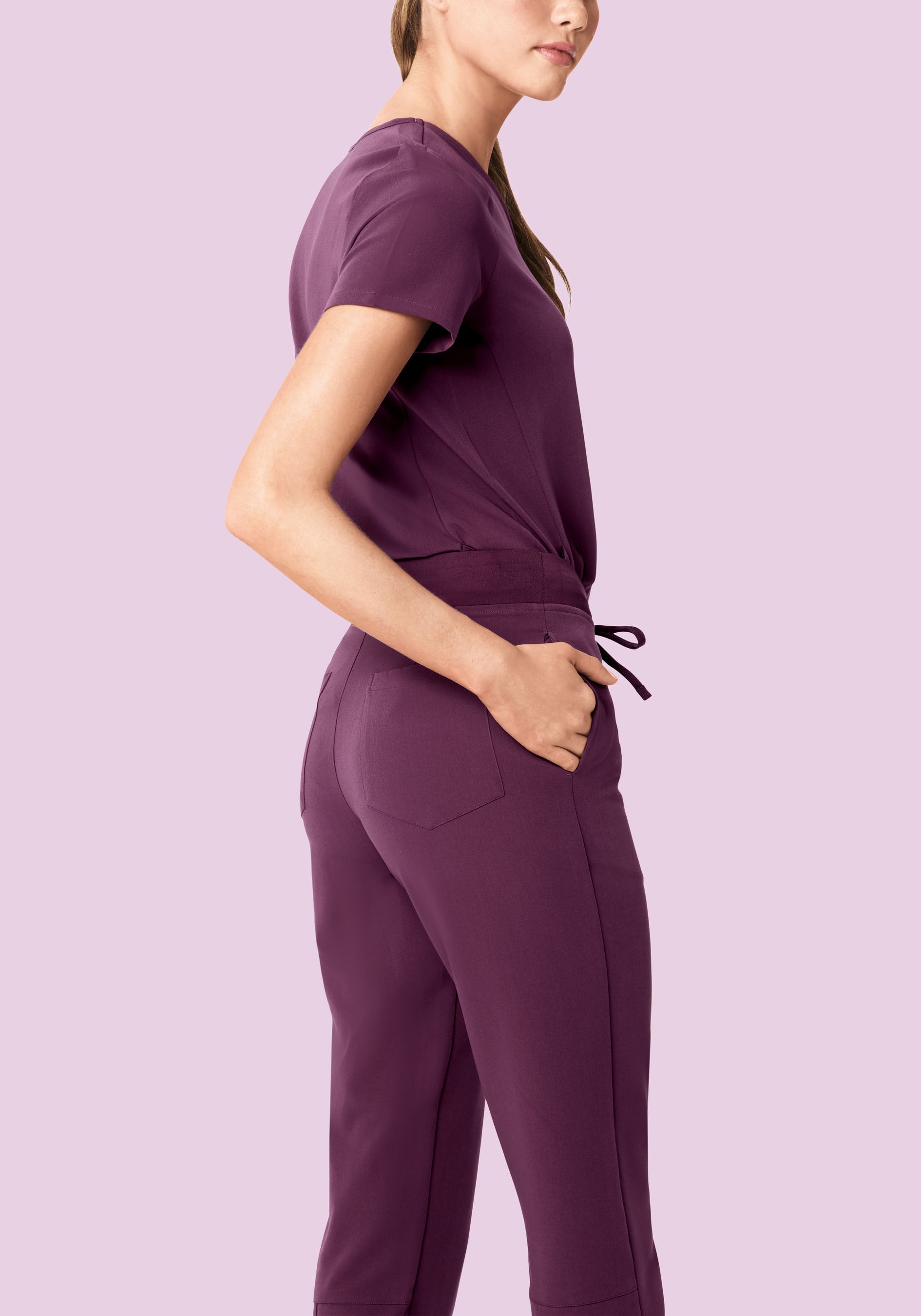 6 Pocket Slim Pants Bordeaux