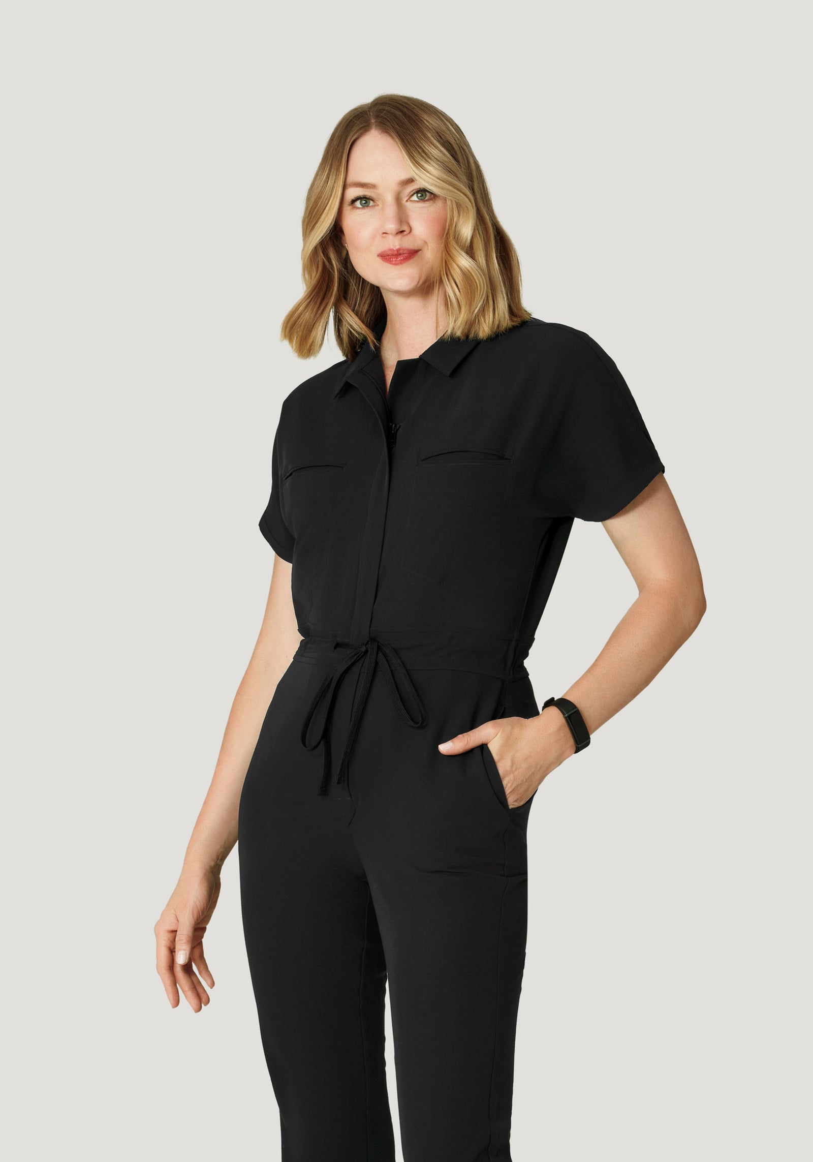 Women's Jumpsuit Black – Mandala Scrubs
