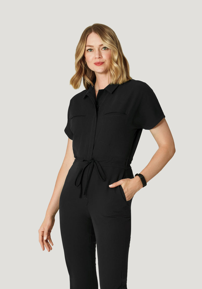 Women's Jumpsuit Black – Mandala Scrubs