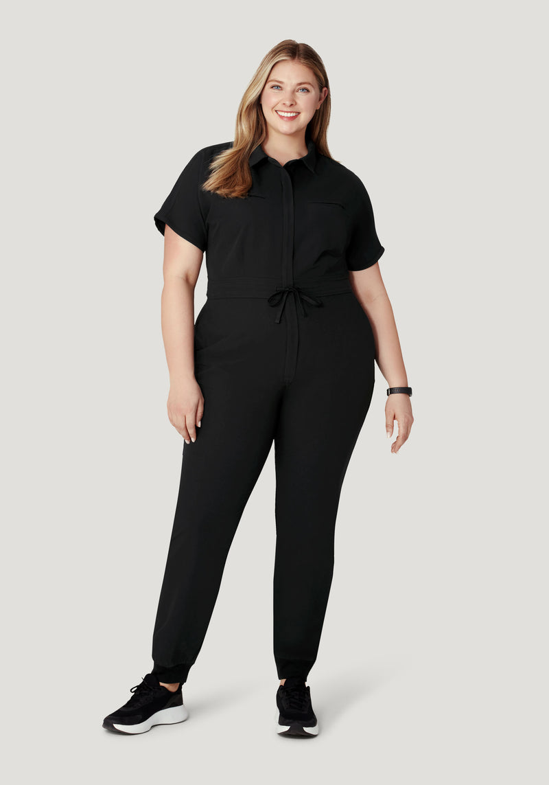 Women's Jumpsuit Black – Mandala Scrubs